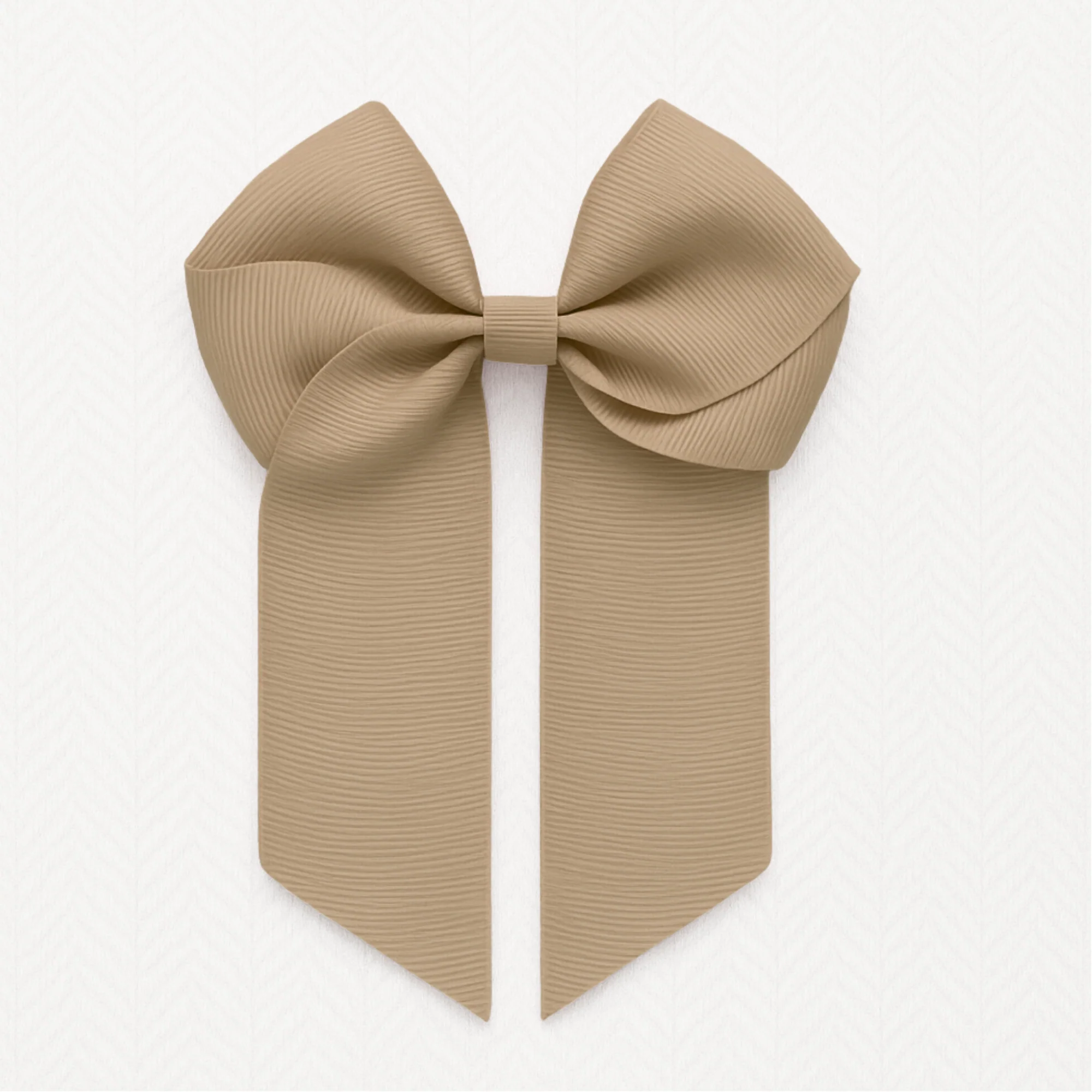 4’’ HAIR BOW - LATTE