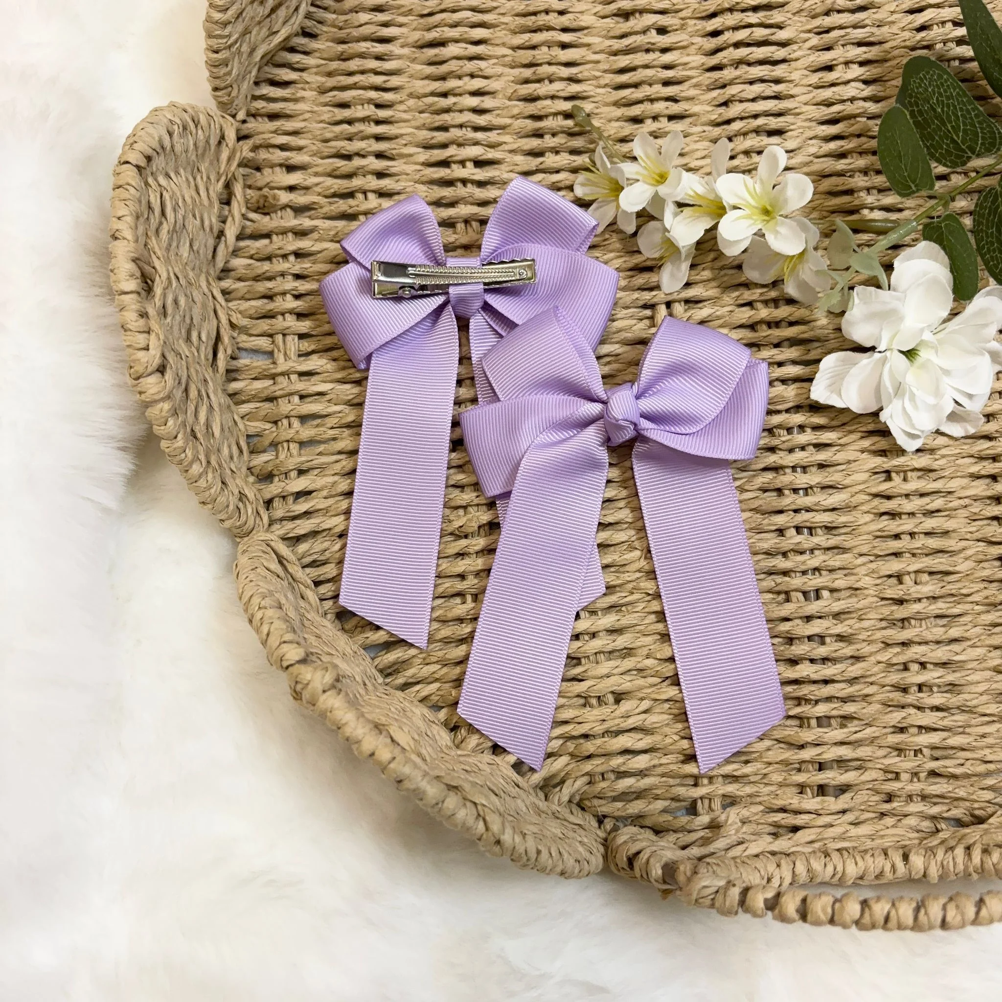 4’’ HAIR BOW - ORCHID - Image 2