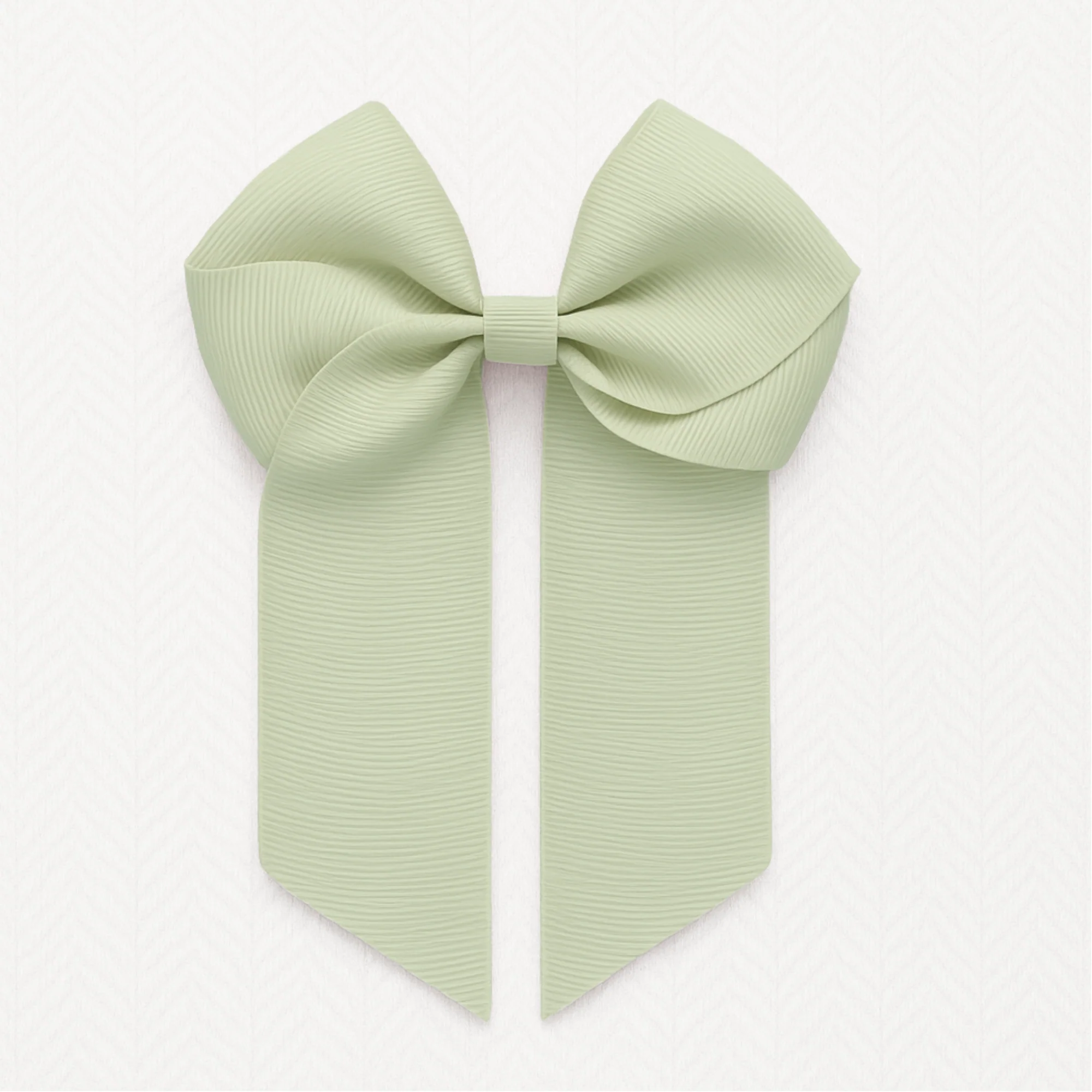 4’’ HAIR BOW - SPRING MOSS