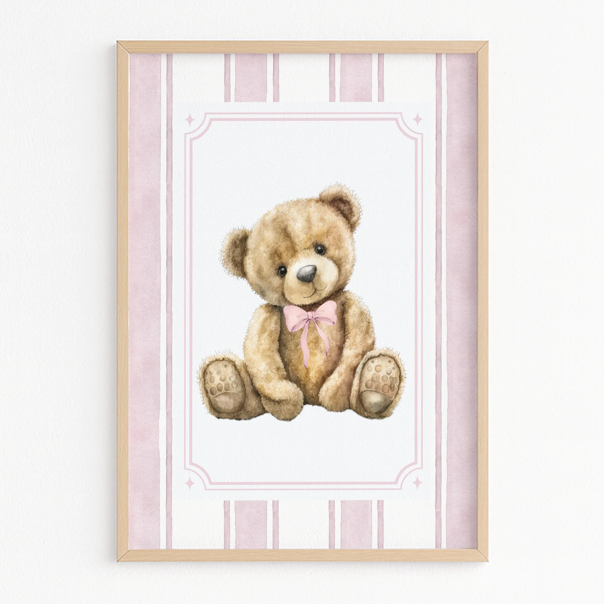 A3 PRINT - SIGNATURE TEDDY - PINK
