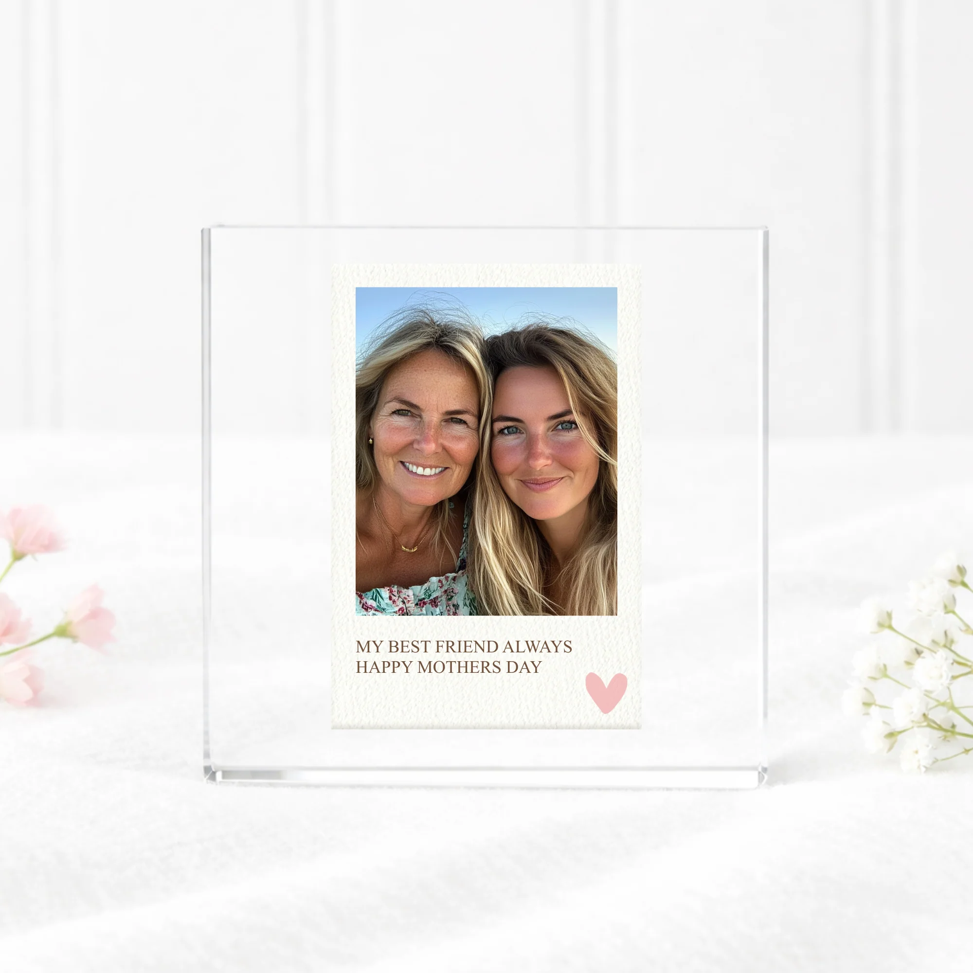 ACRYLIC - CLEAR - 10CM FREESTANDING SQUARE
