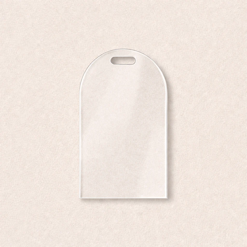 ACRYLIC - ARCH GIFT TAG - CLEAR