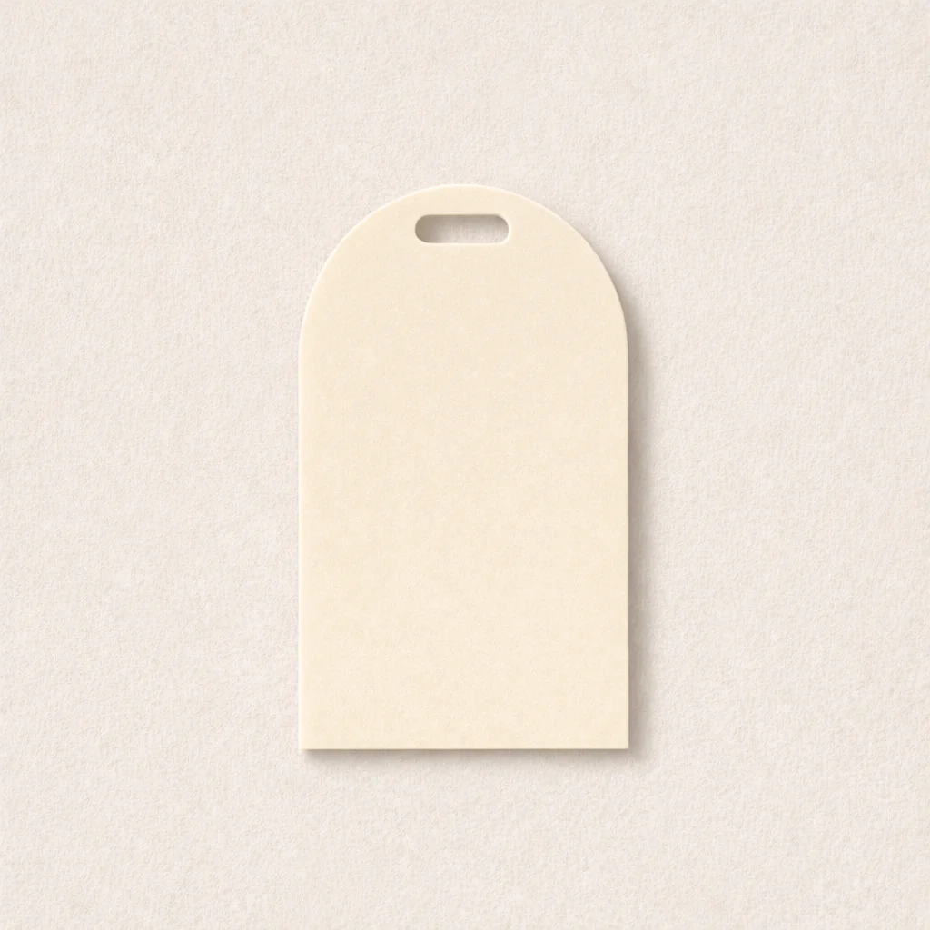 ACRYLIC - ARCH GIFT TAG - CREAM