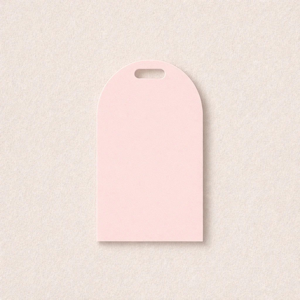 ACRYLIC - ARCH GIFT TAG - PASTEL PINK