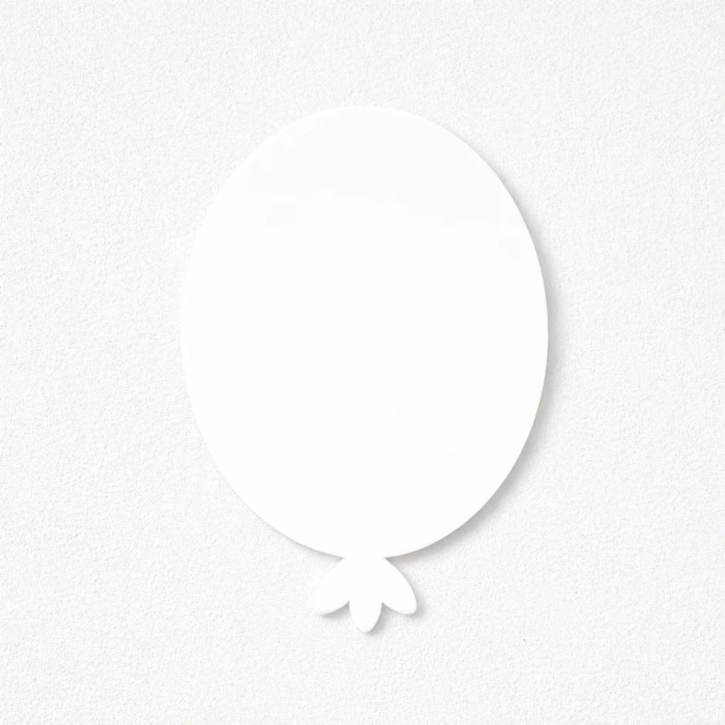 ACRYLIC - BALLOON -White