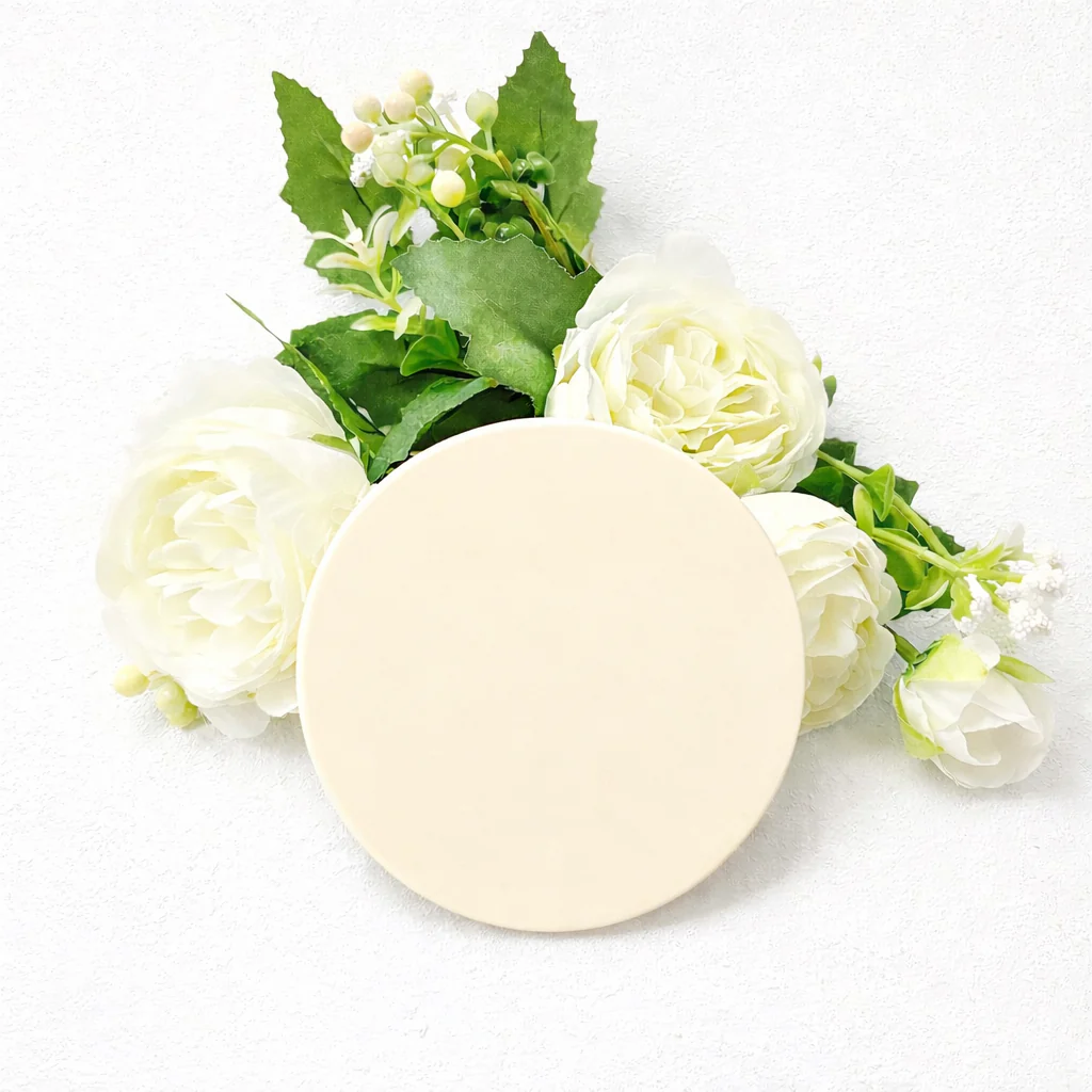 ACRYLIC - CIRCLE (NO HOLES) - CREAM
