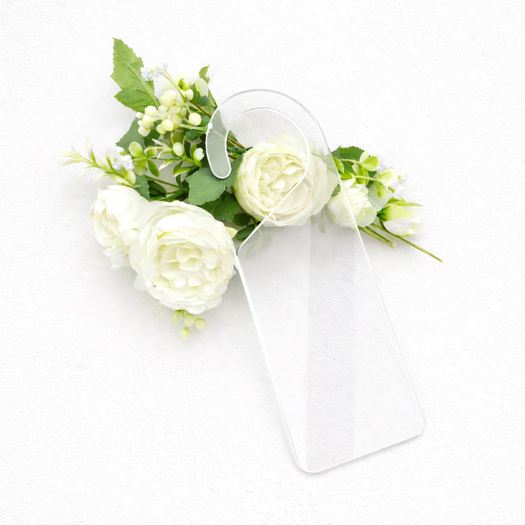 ACRYLIC - DOOR HANGER - CLEAR