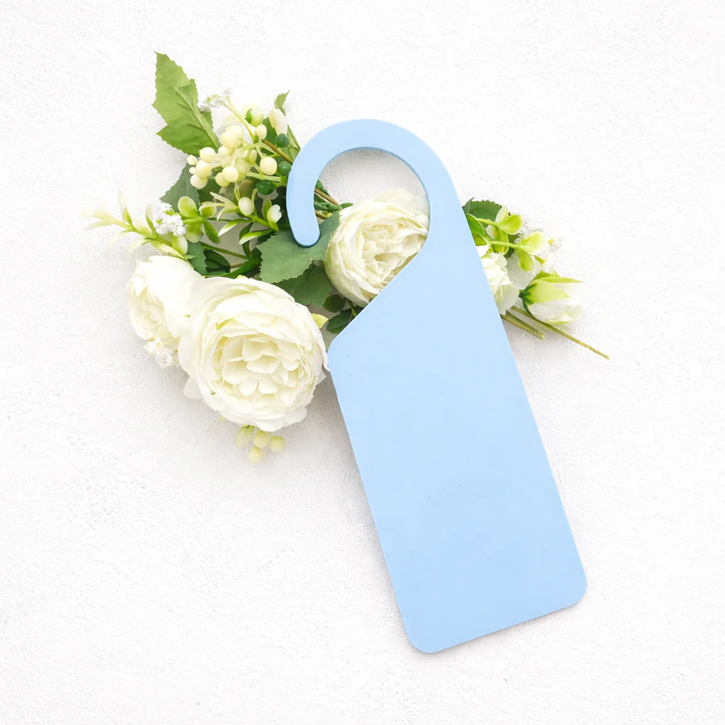 ACRYLIC - DOOR HANGER - PASTEL BLUE