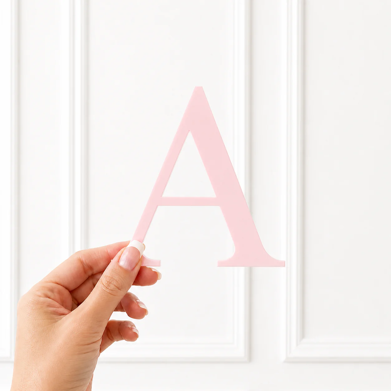 ACRYLIC LETTER - TIMES NEW ROMAN - BABY PINK