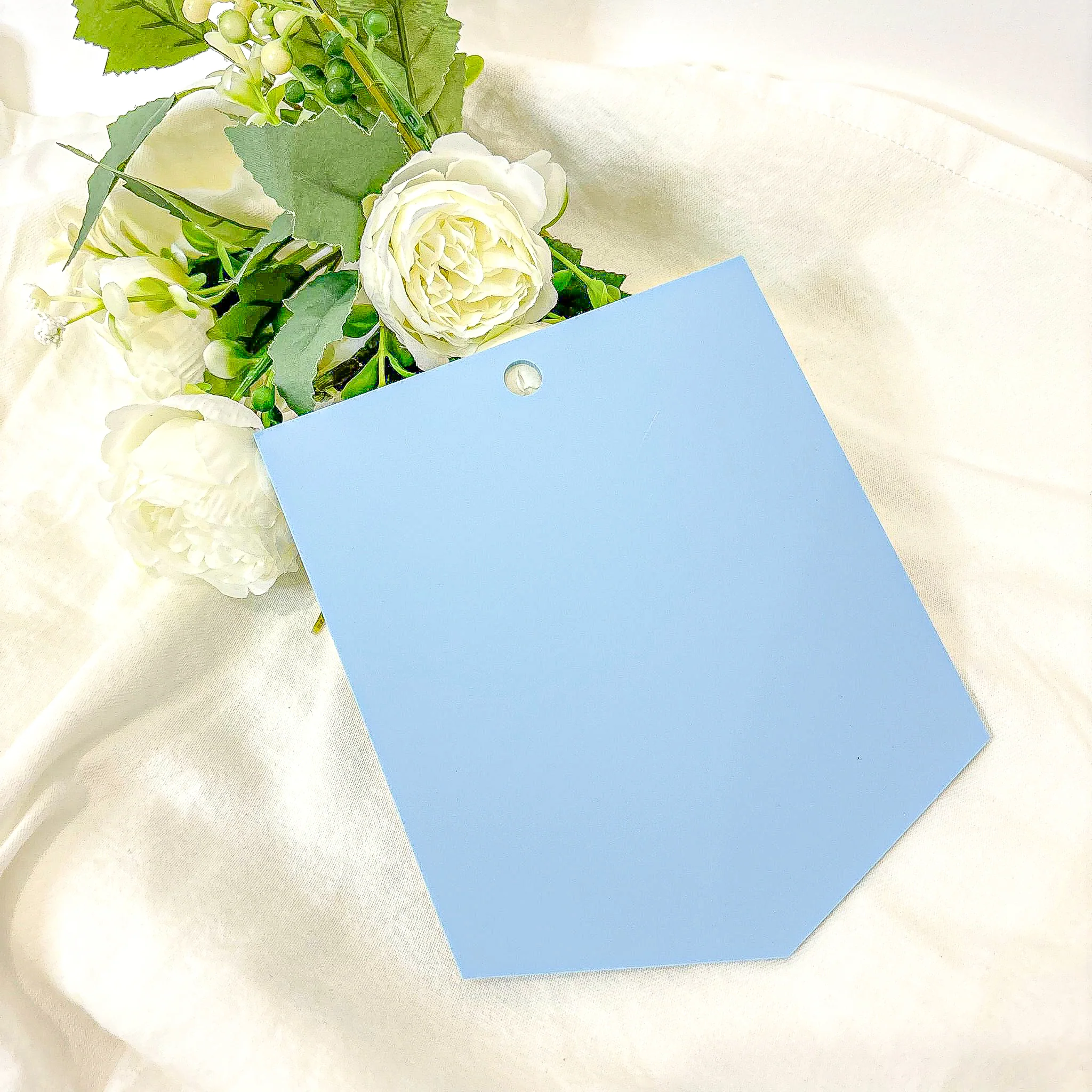 ACRYLIC - PENNANT - PASTEL BLUE