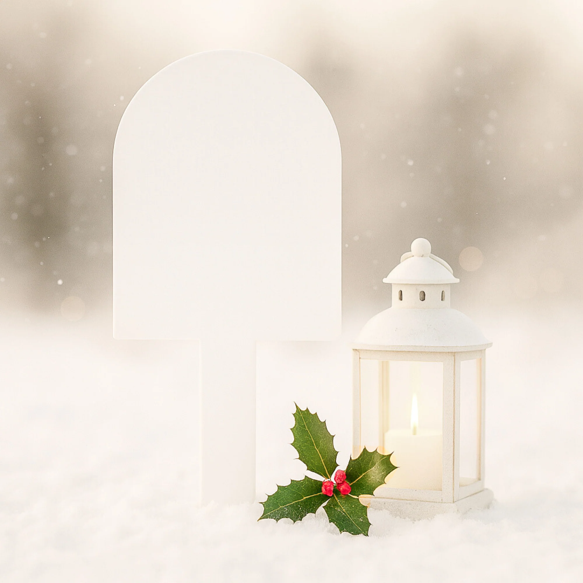 ACRYLIC - WHITE - GRAVE MARKER - ARCH