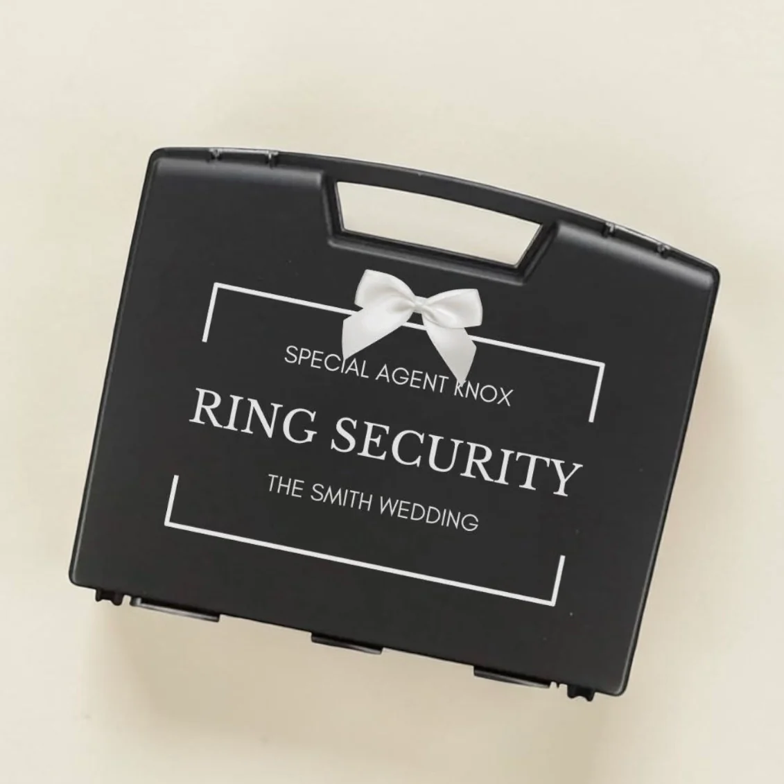 BLACK BRIEFCASE/RING SECURITY BOX