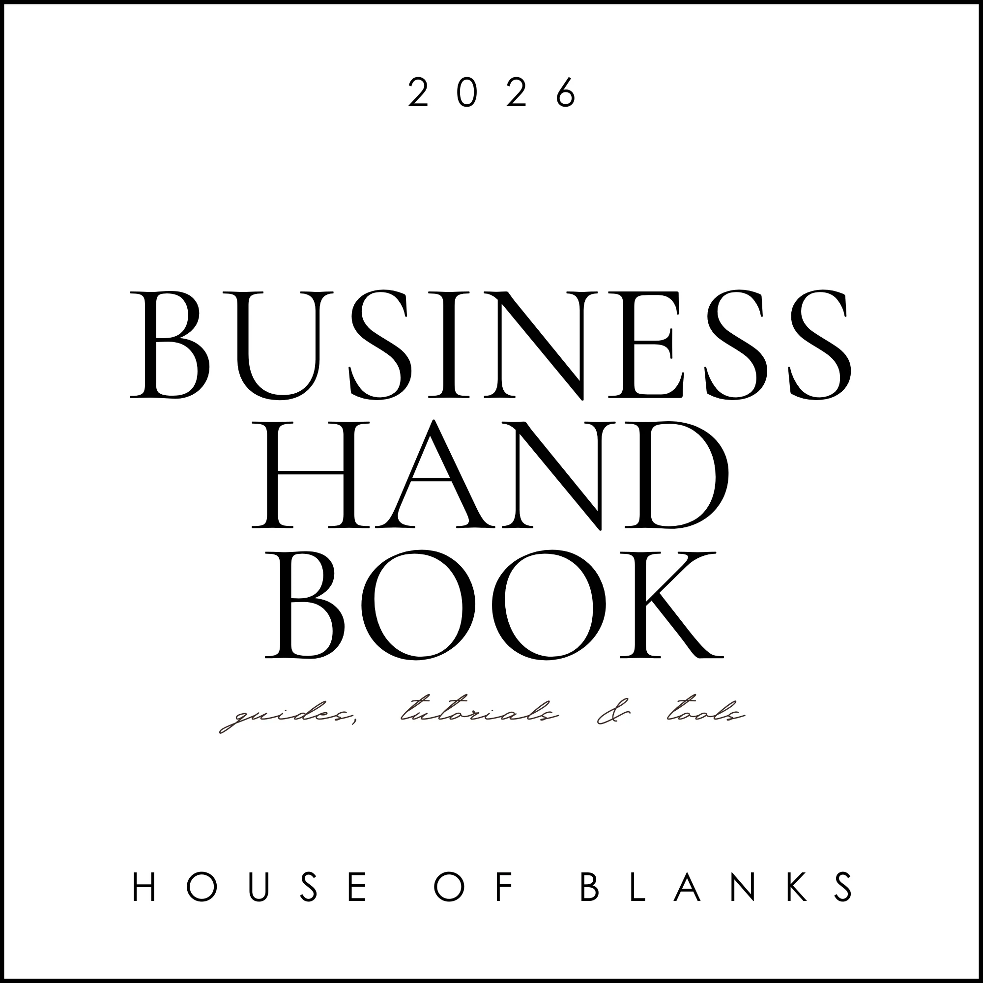 BUSINESS HANDBOOK - 2026