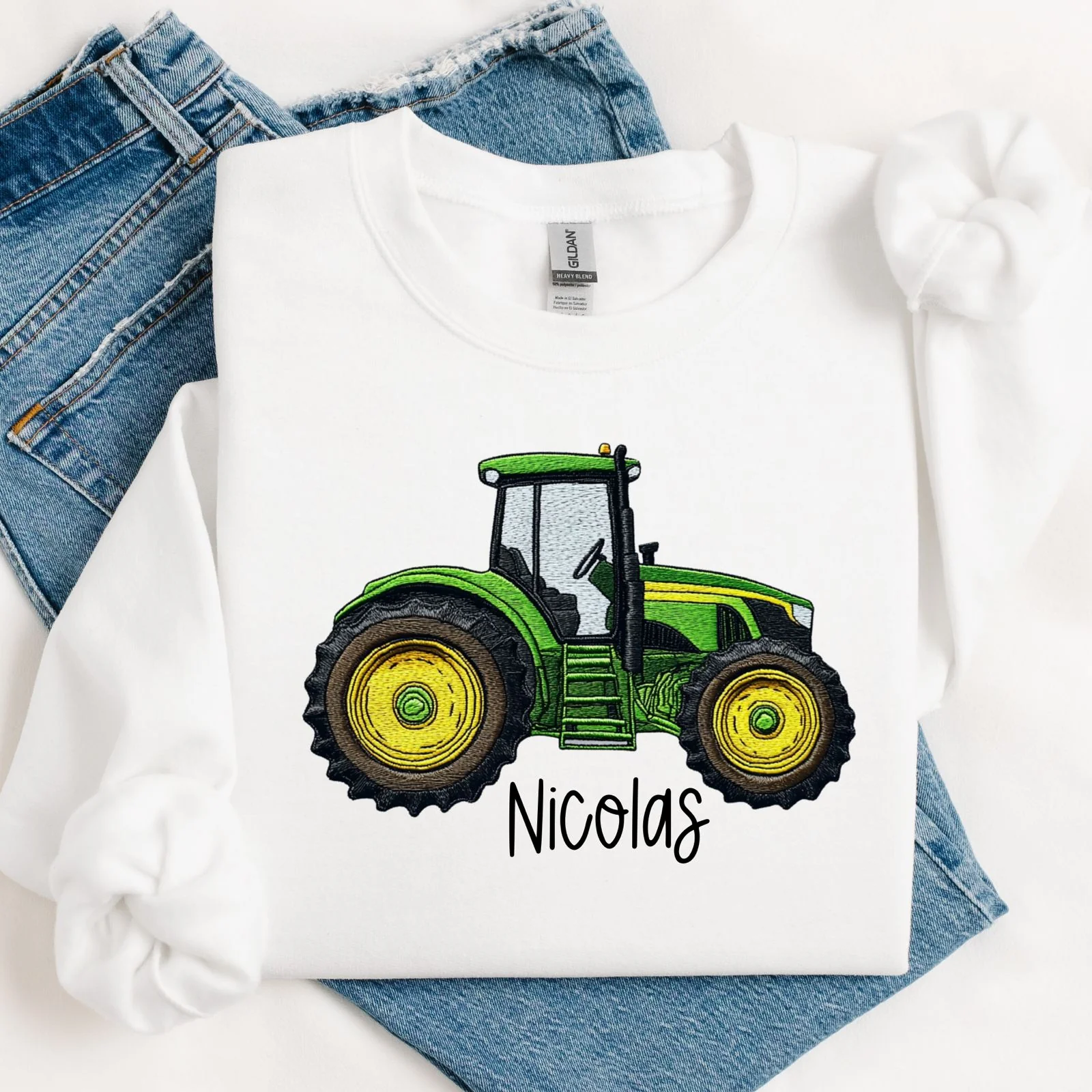 DTF TRANSFER - EMBROIDERY STYLE - TRACTOR