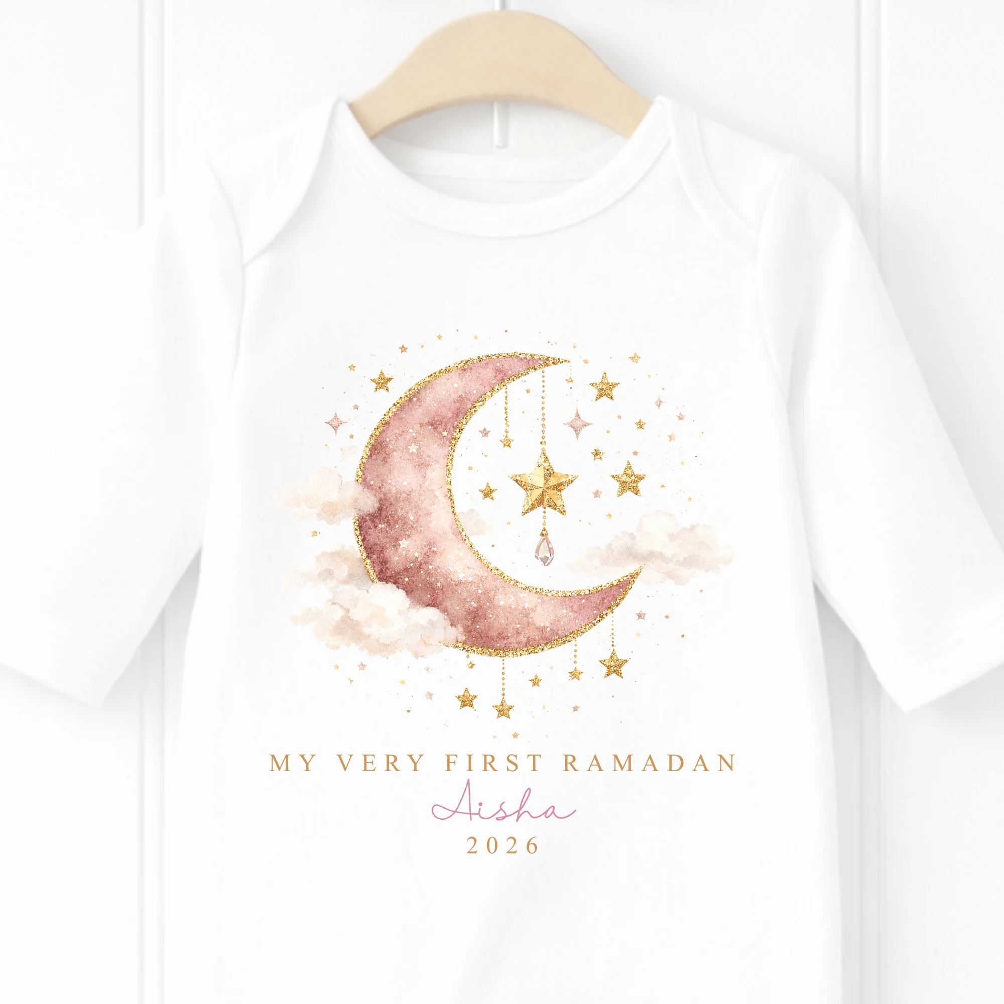 CUSTOM DTF TRANSFER - EID/RAMADAM - BLUSH MOON CREST