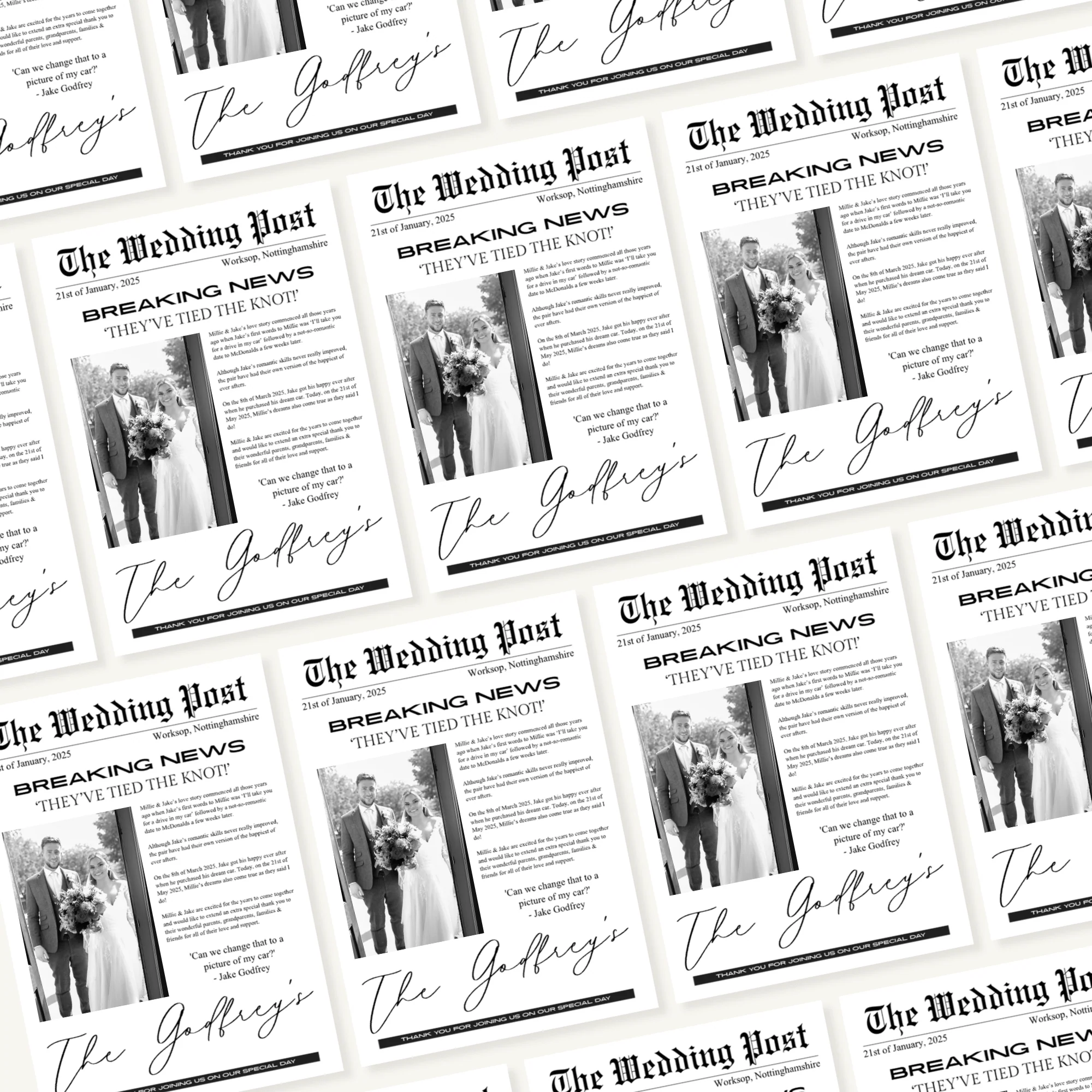 CUSTOM PRINT - A4 NEWSPAPER - PACK OF 50