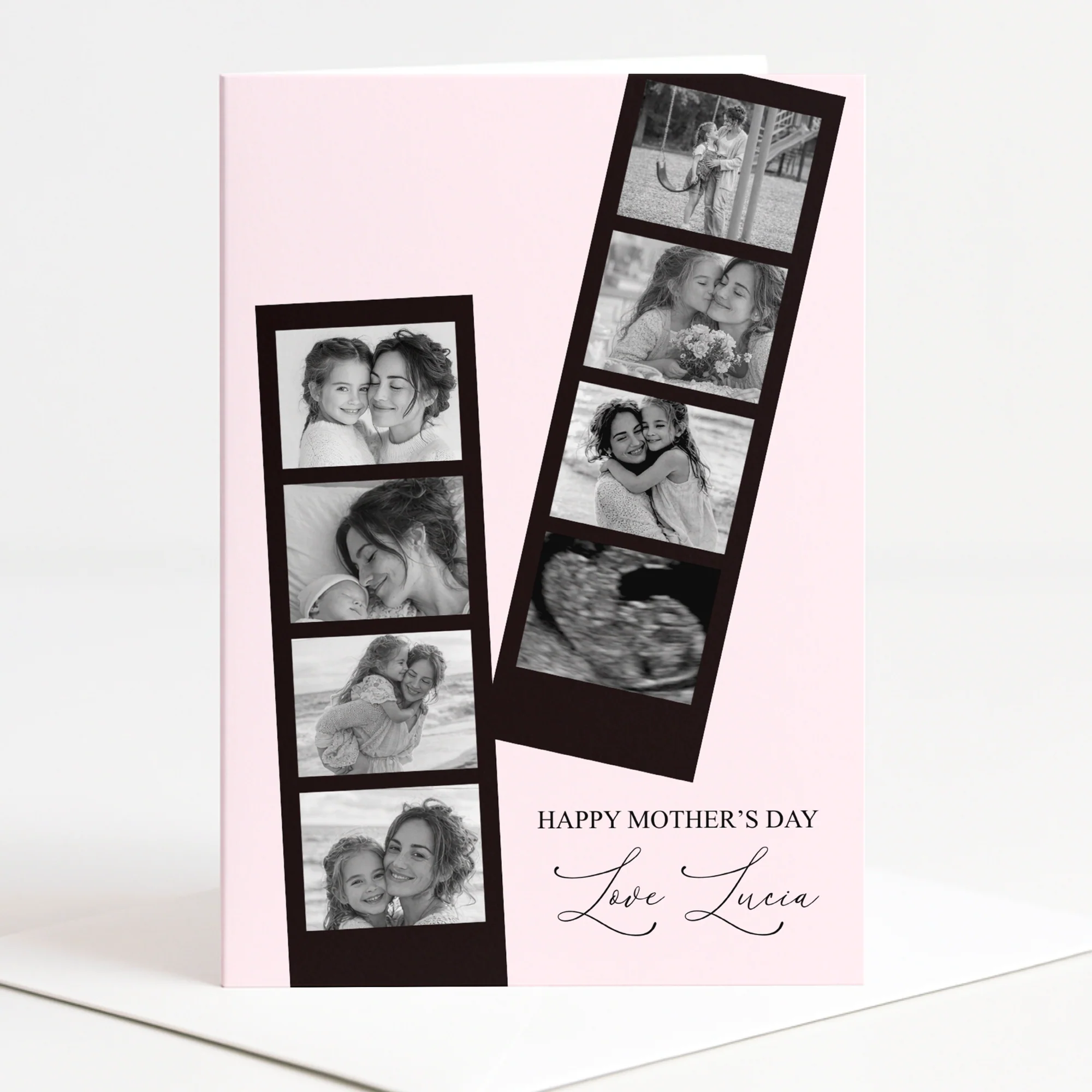 CUSTOM PRINT - OVERSIZED GREETINGS CARD - FILMSTRIP POLAROID DUO - Image 3
