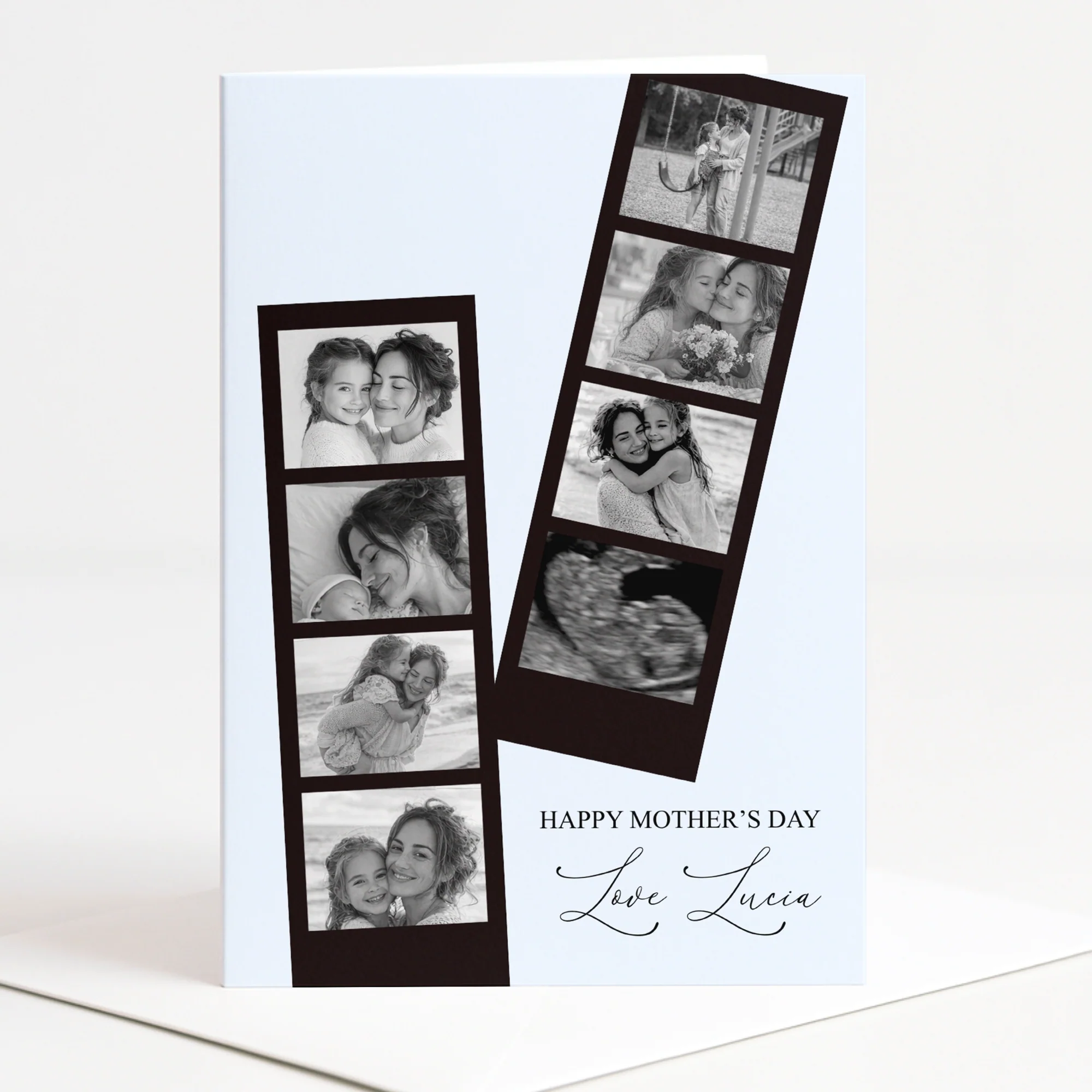 CUSTOM PRINT - OVERSIZED GREETINGS CARD - FILMSTRIP POLAROID DUO - Image 4