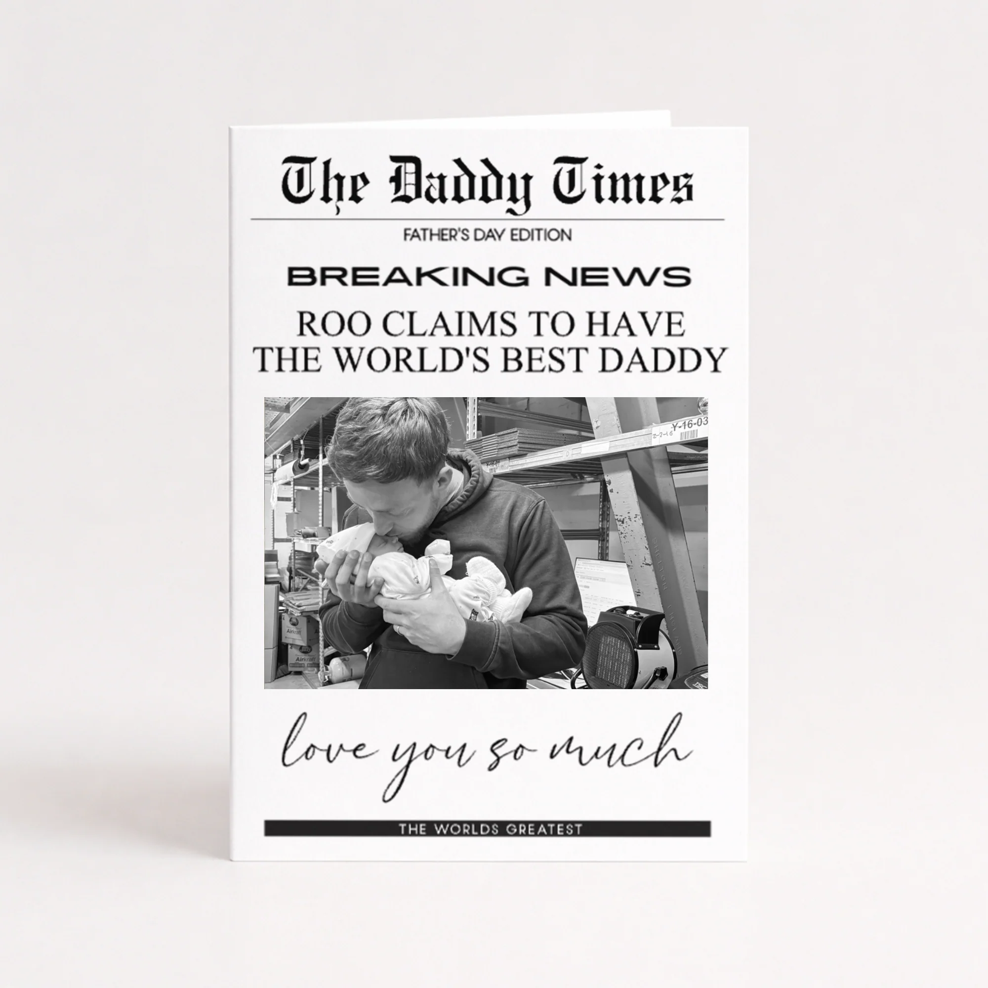 CUSTOM PRINT - OVERSIZED CARD - NEWSPAPER - Image 2