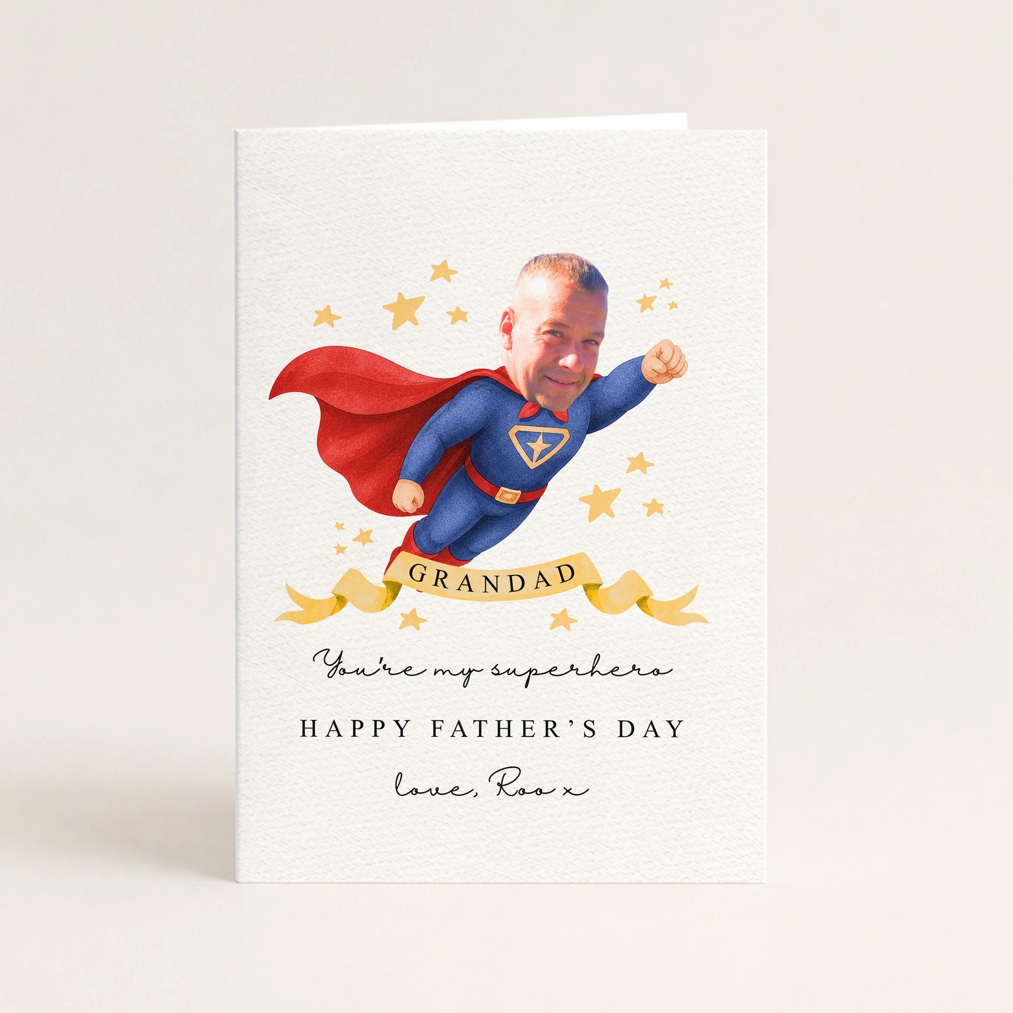 CUSTOM PRINT - OVERSIZED CARD - SUPERHERO