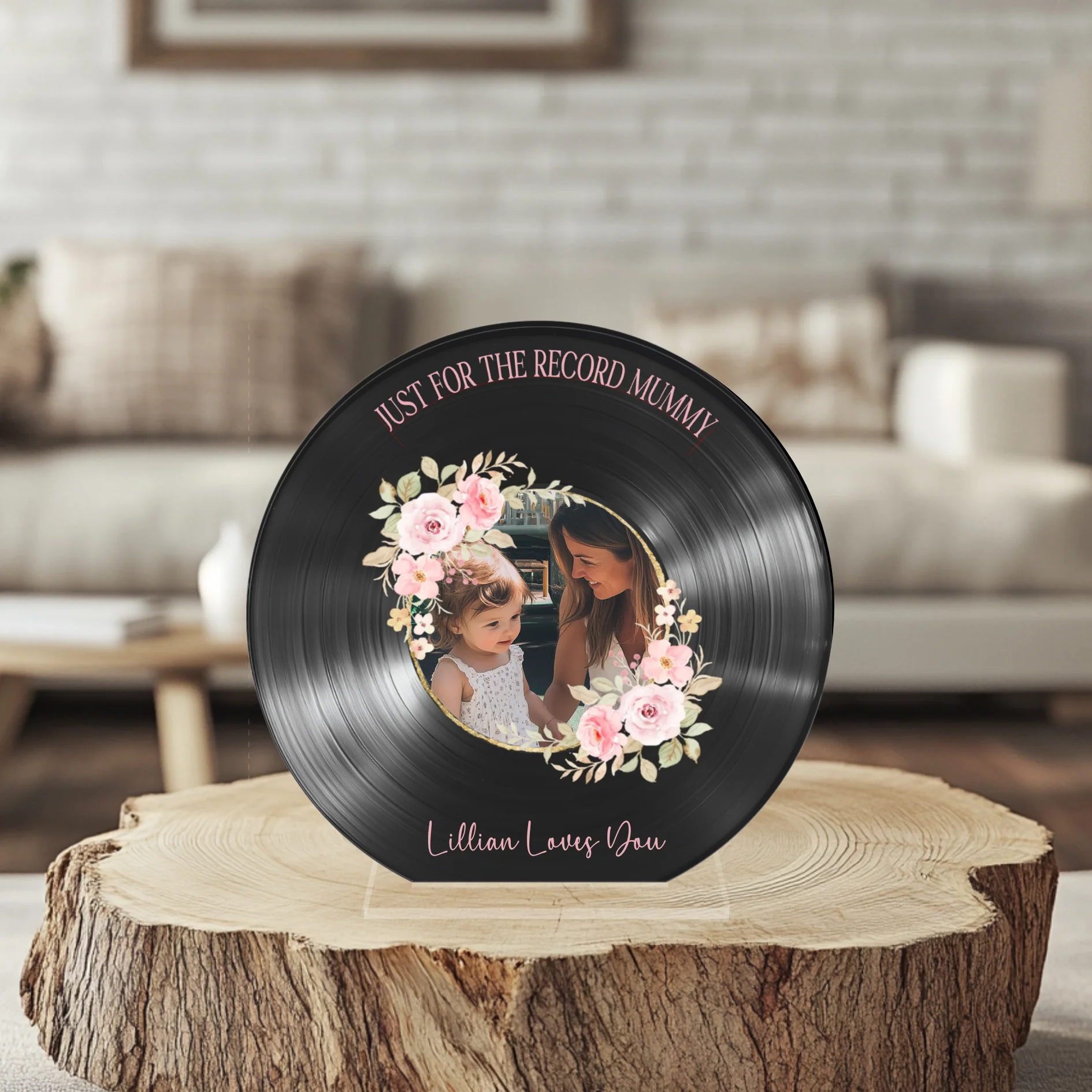 CUSTOM SOLVENT - STICKER - FOR THE RECORD X PINK FLORAL
