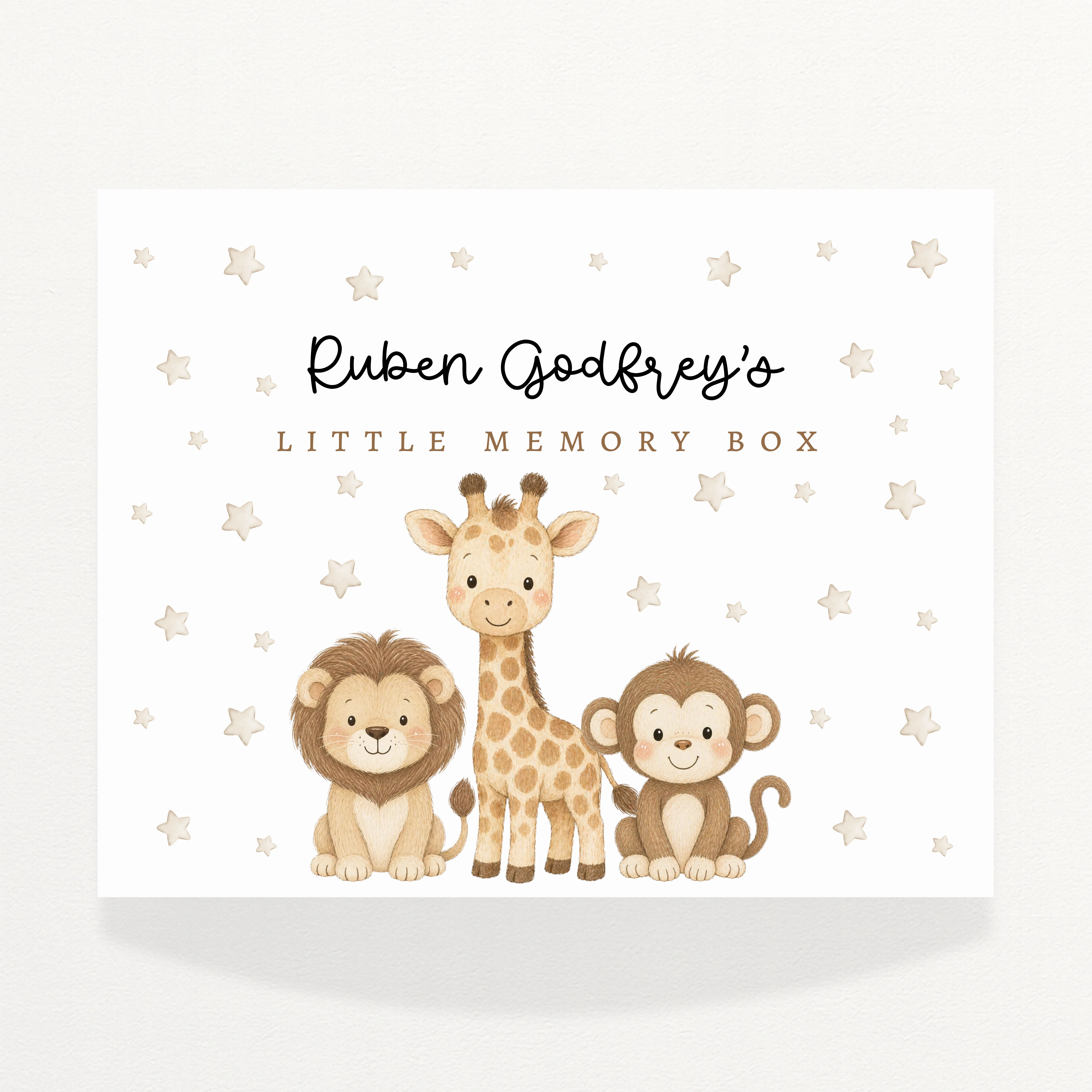 CUSTOM SOLVENT STICKER - MAGNETIC BOX TOPPER - ANIMAL