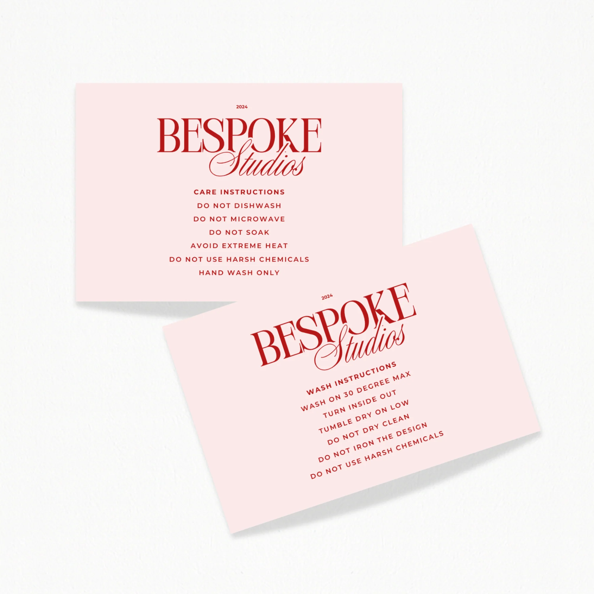 LOGO CARE CARDS (DOUBLE SIDED)