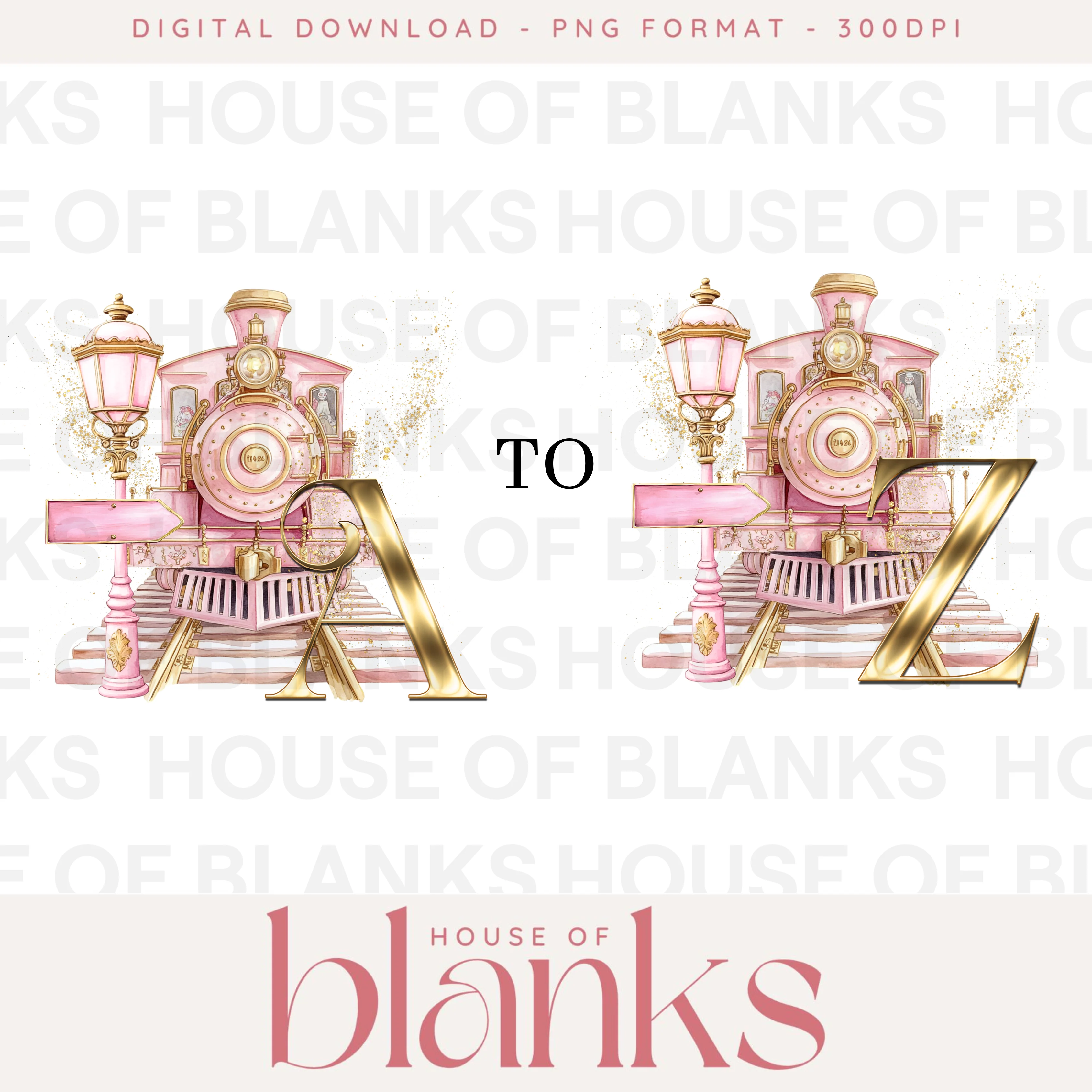 DIGITAL DOWNLOAD: A-Z PINK EXPRESS TRAINS