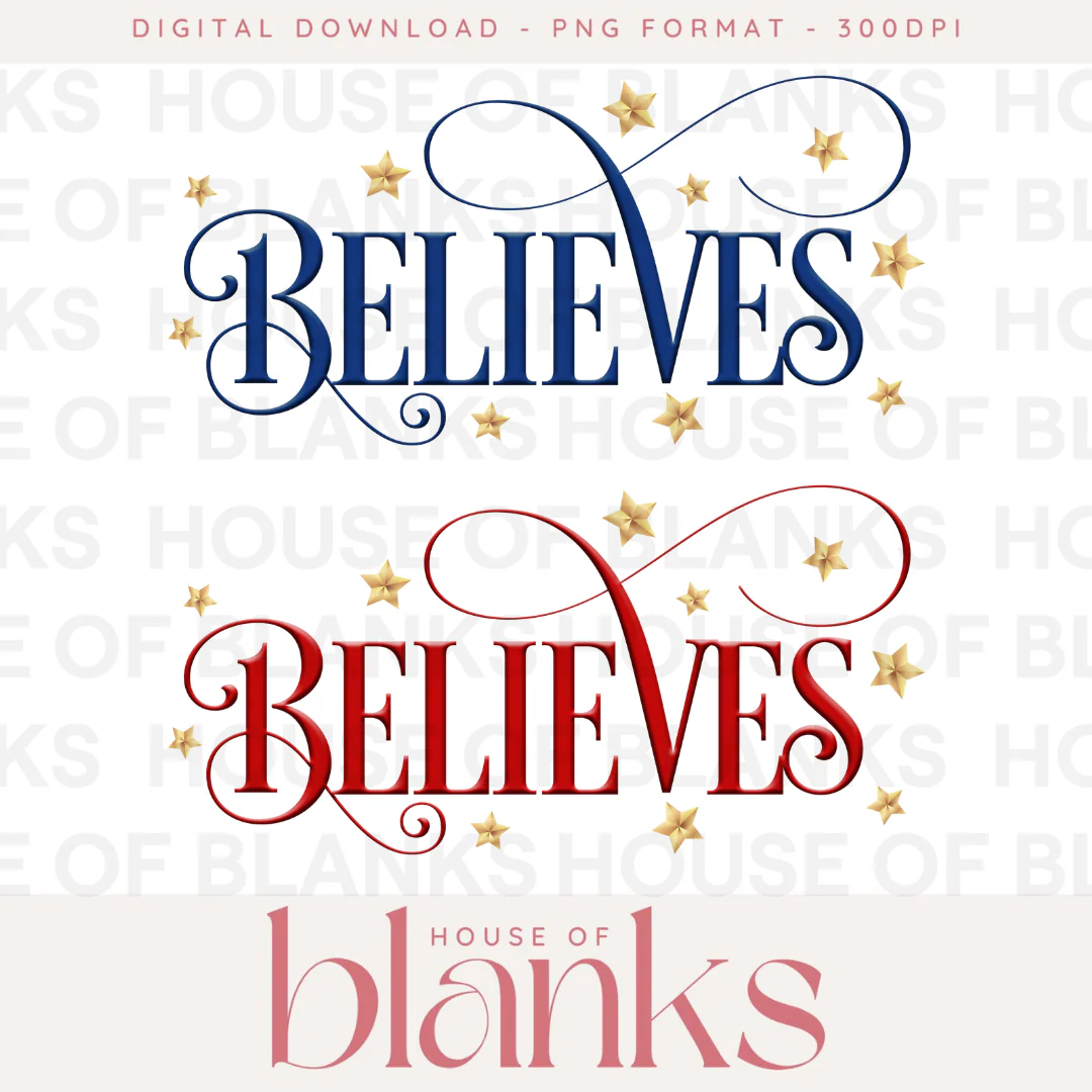DIGITAL DOWNLOAD: BELIEVE WORDING