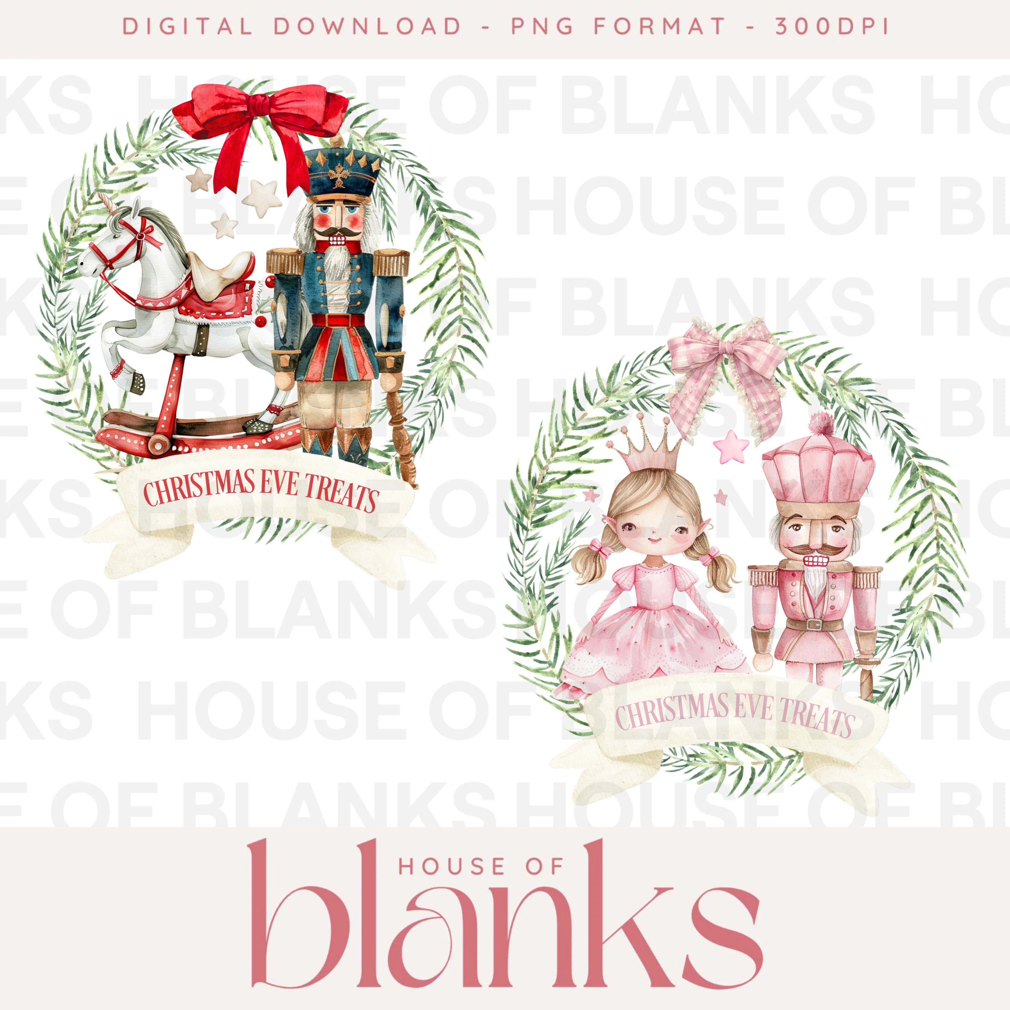 DIGITAL DOWNLOAD: CHRISTMAS EVE TREAT WREATH NUTCRACKER