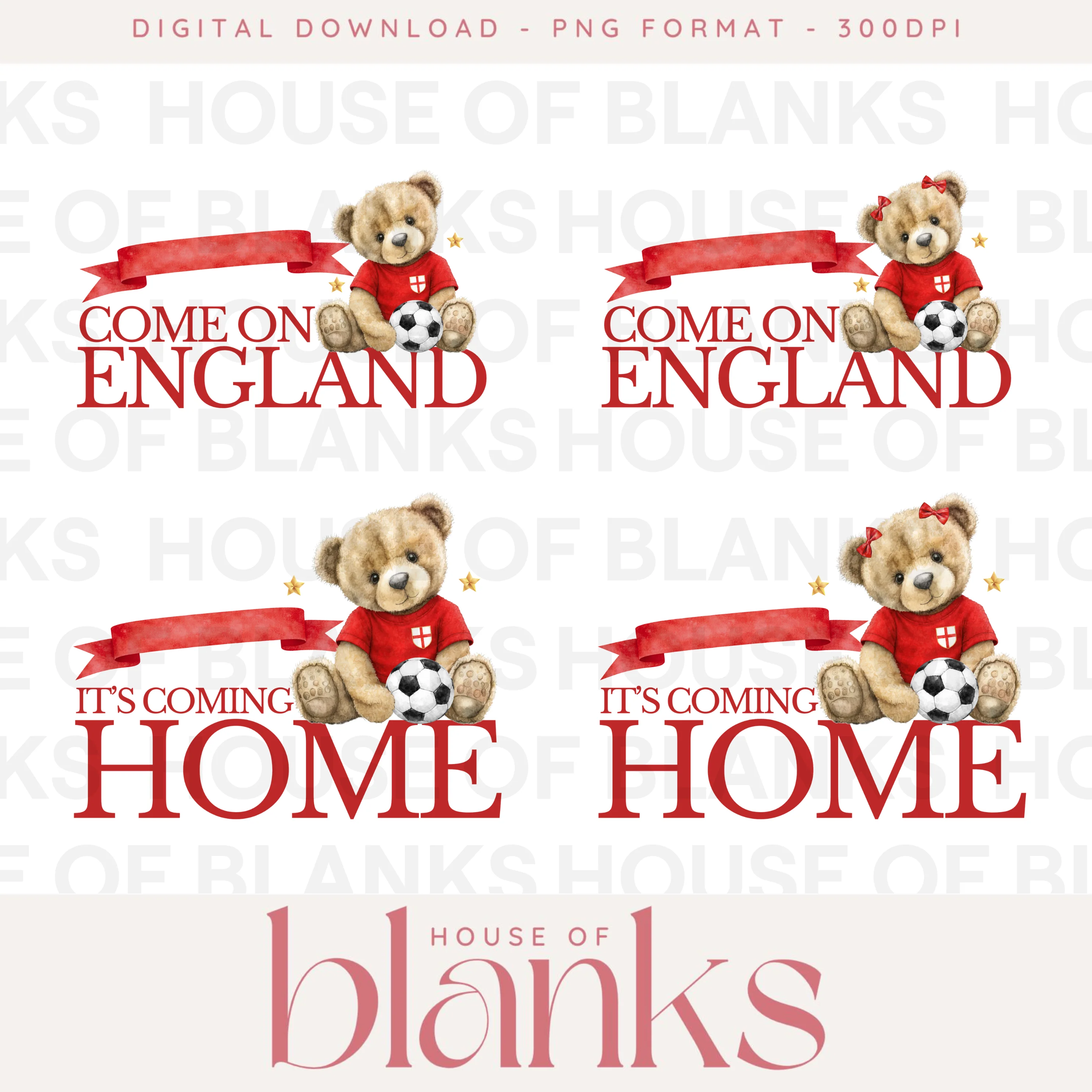 DIGITAL DOWNLOAD - WORLD CUP - ENGLAND DESIGNS - Image 4