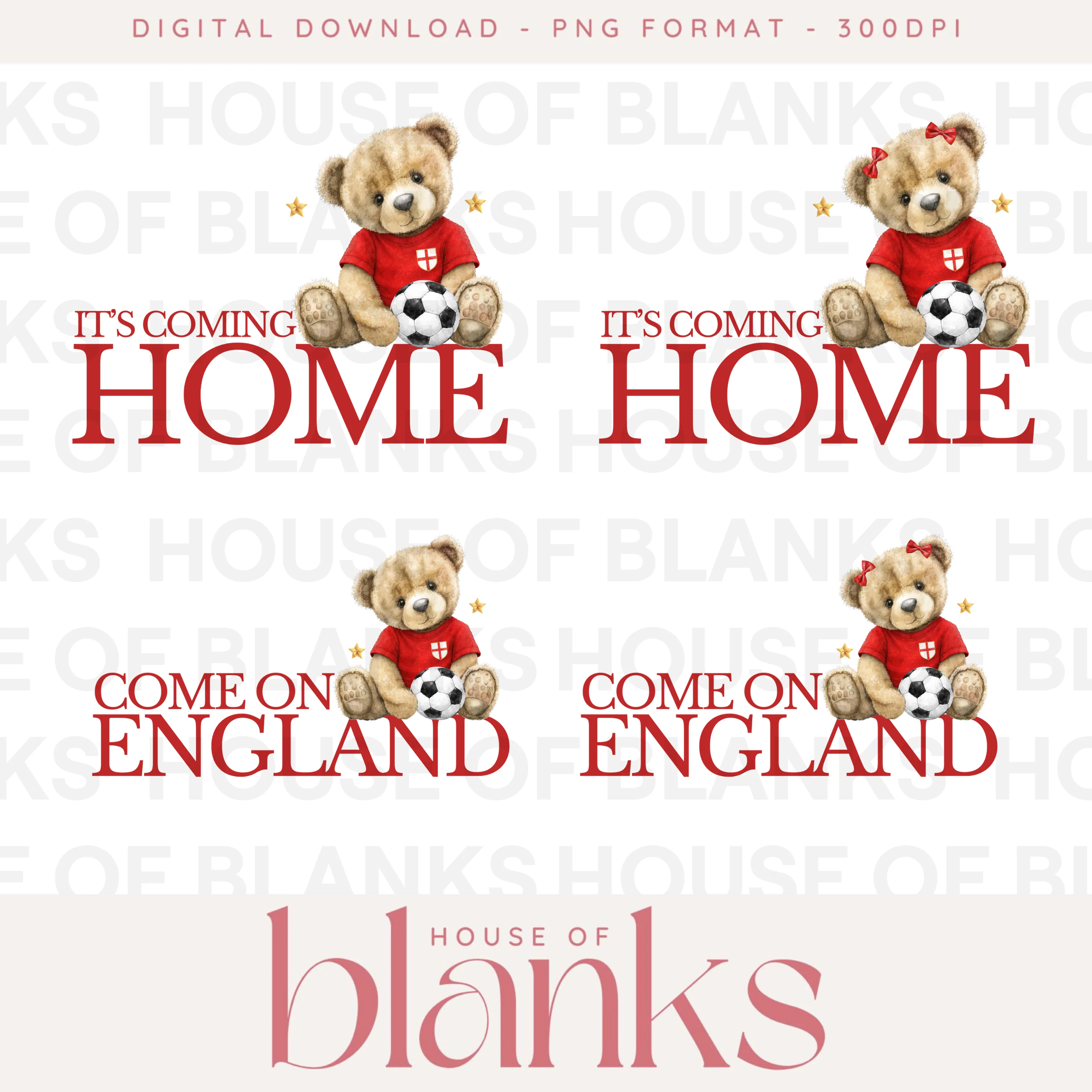 DIGITAL DOWNLOAD - WORLD CUP - ENGLAND DESIGNS - Image 5