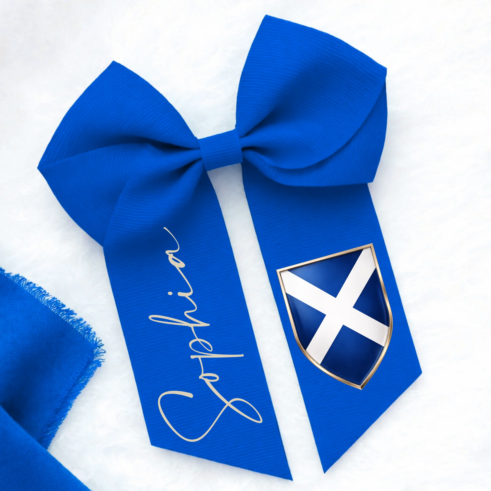 DTF TRANSFER - 2026 WORLD CUP - BOWS - SCOTLAND FLAG BADGE - SET OF 3