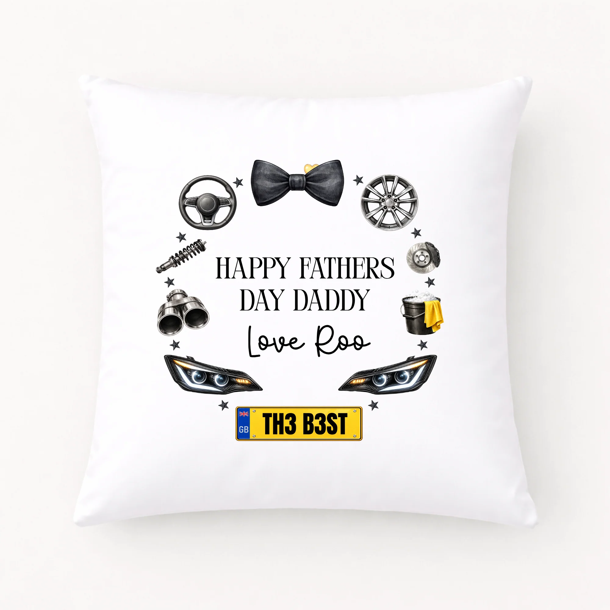 DTF TRANSFER - FATHER'S DAY - WREATH - LARGE - CARS