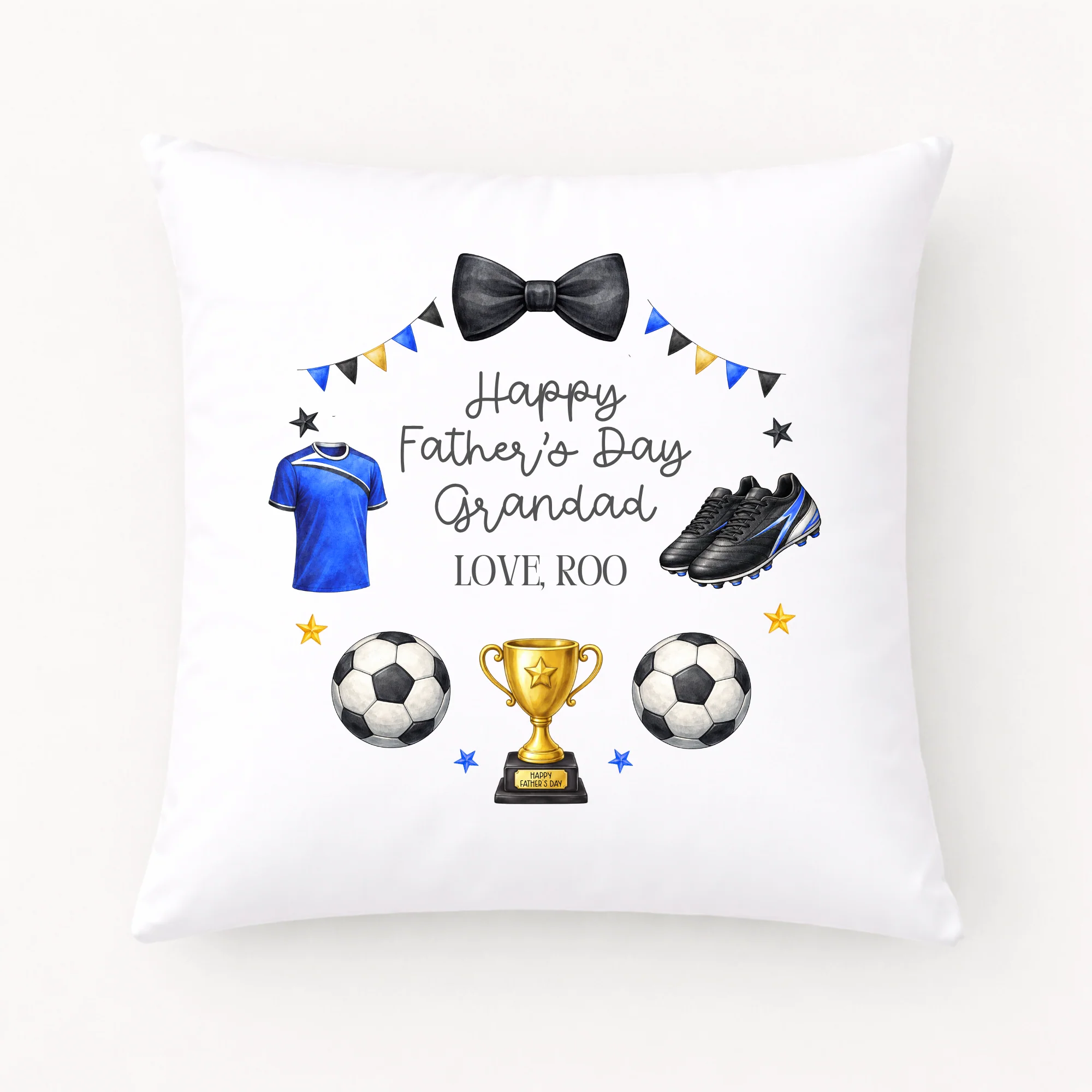 DTF TRANSFER - FATHER'S DAY - WREATH - LARGE - FOOTBALL (BLUE)