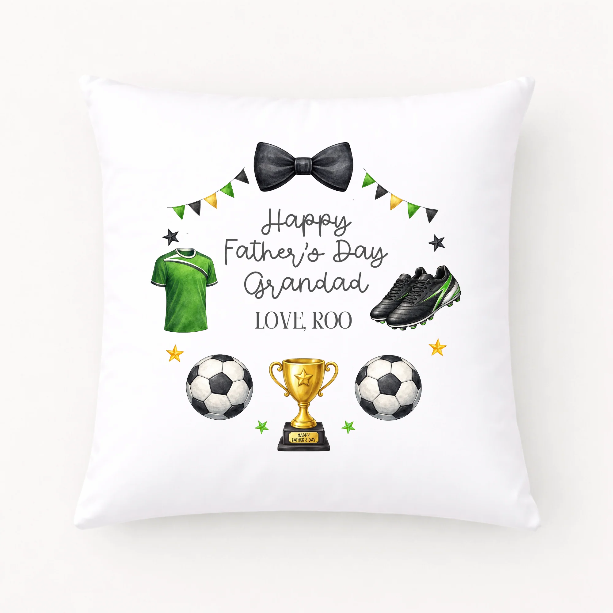 DTF TRANSFER - FATHER'S DAY - WREATH - LARGE - FOOTBALL (GREEN)