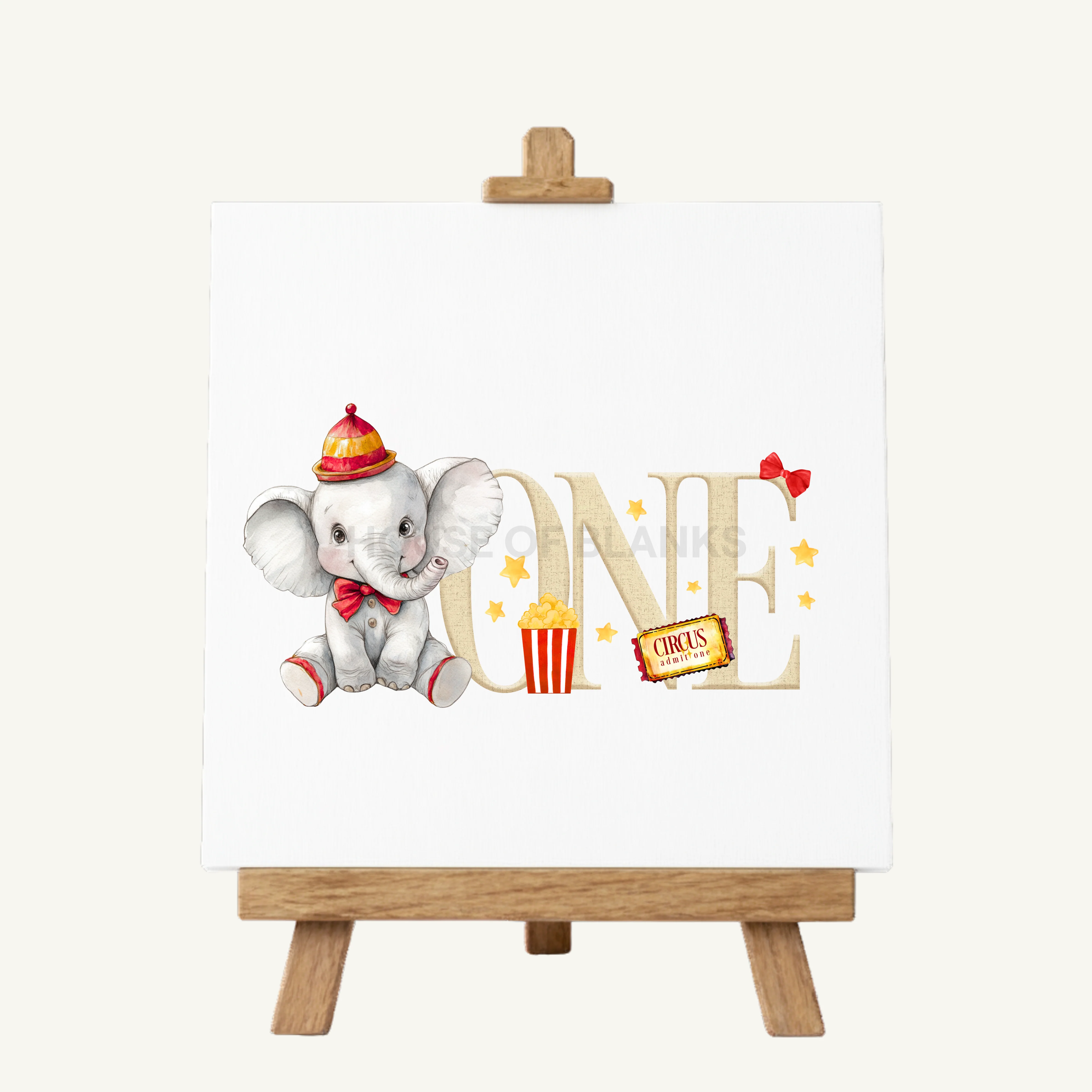 DTF TRANSFER - LITTLE CIRCUS ELEPHANT - Image 2