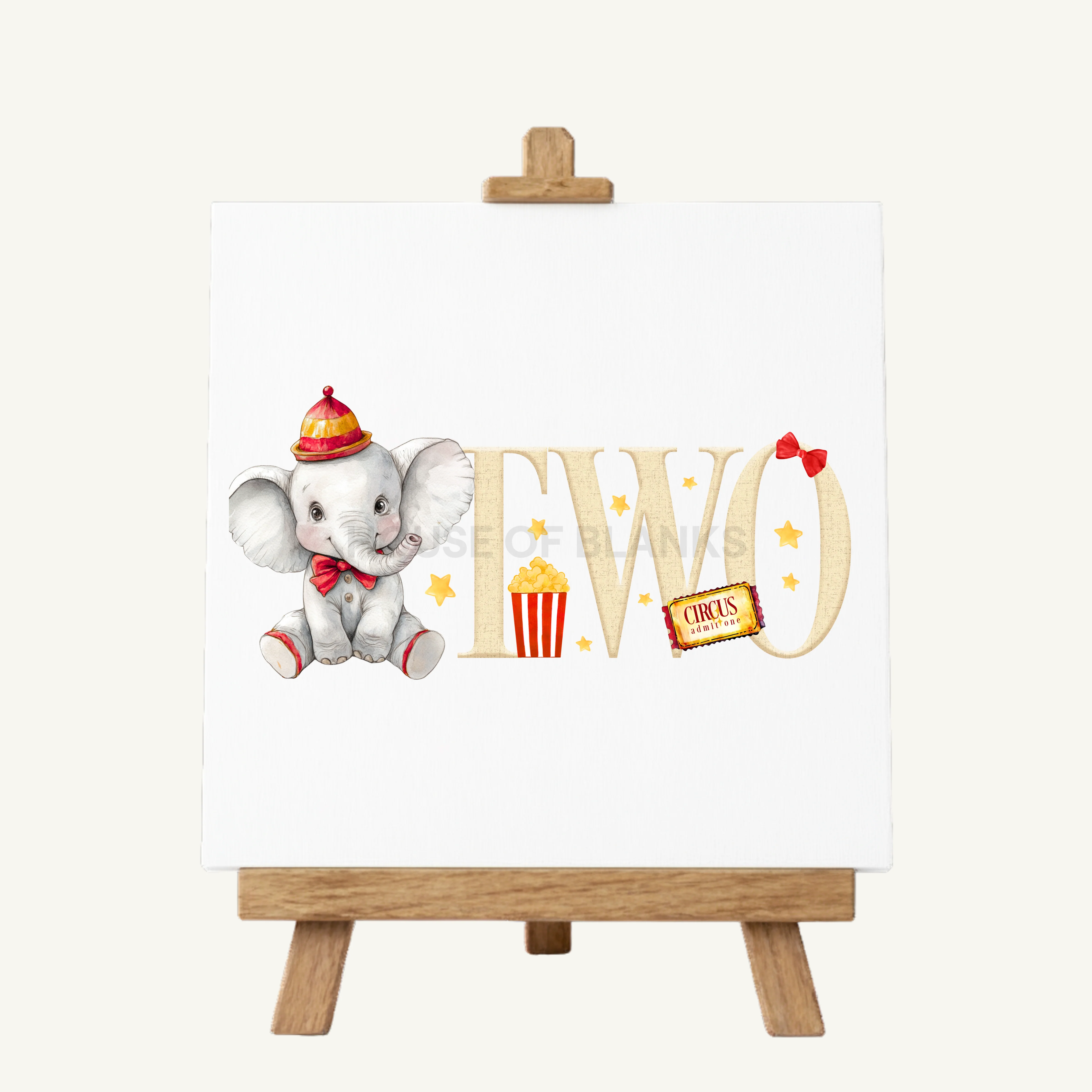 DTF TRANSFER - LITTLE CIRCUS ELEPHANT - Image 3