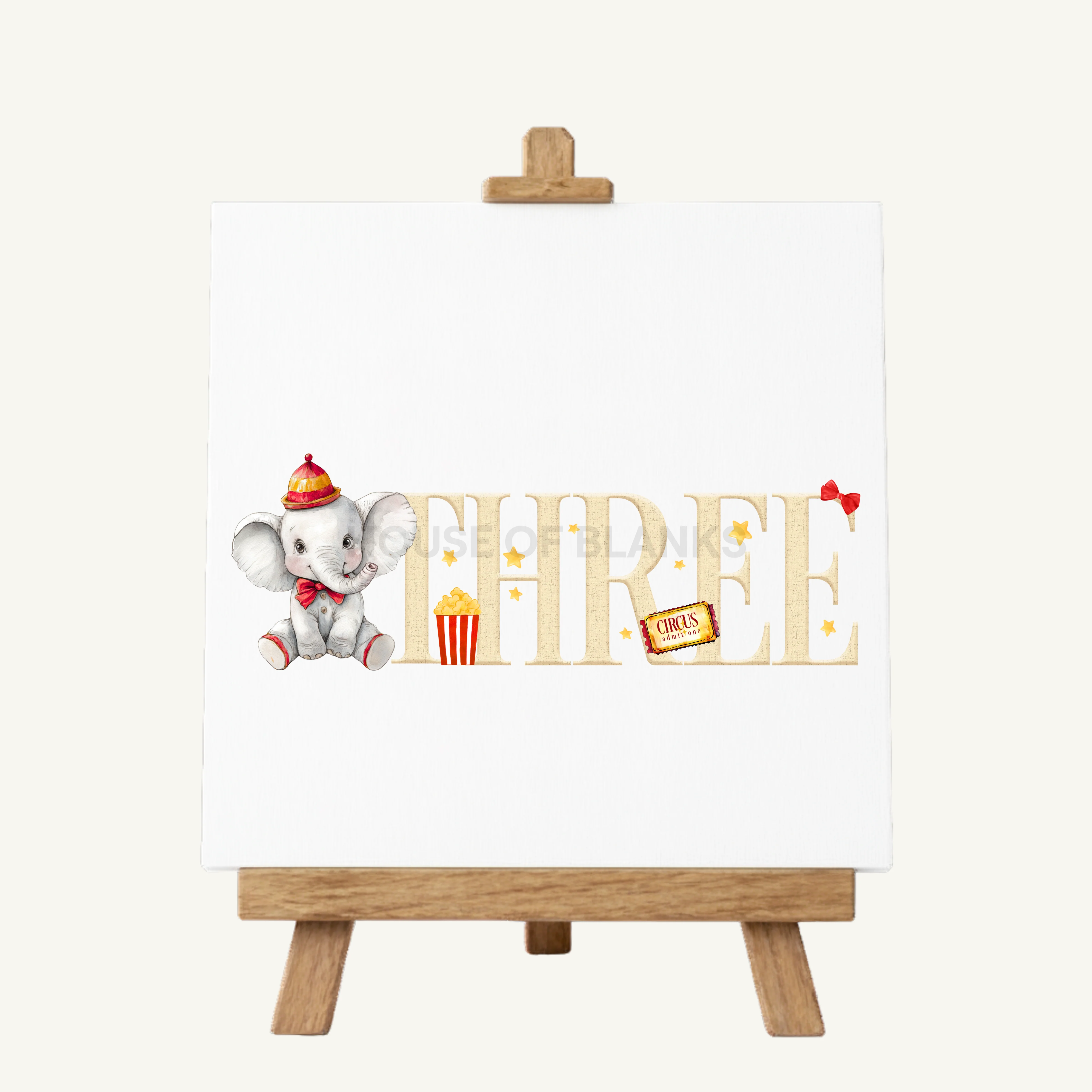 DTF TRANSFER - LITTLE CIRCUS ELEPHANT - Image 4