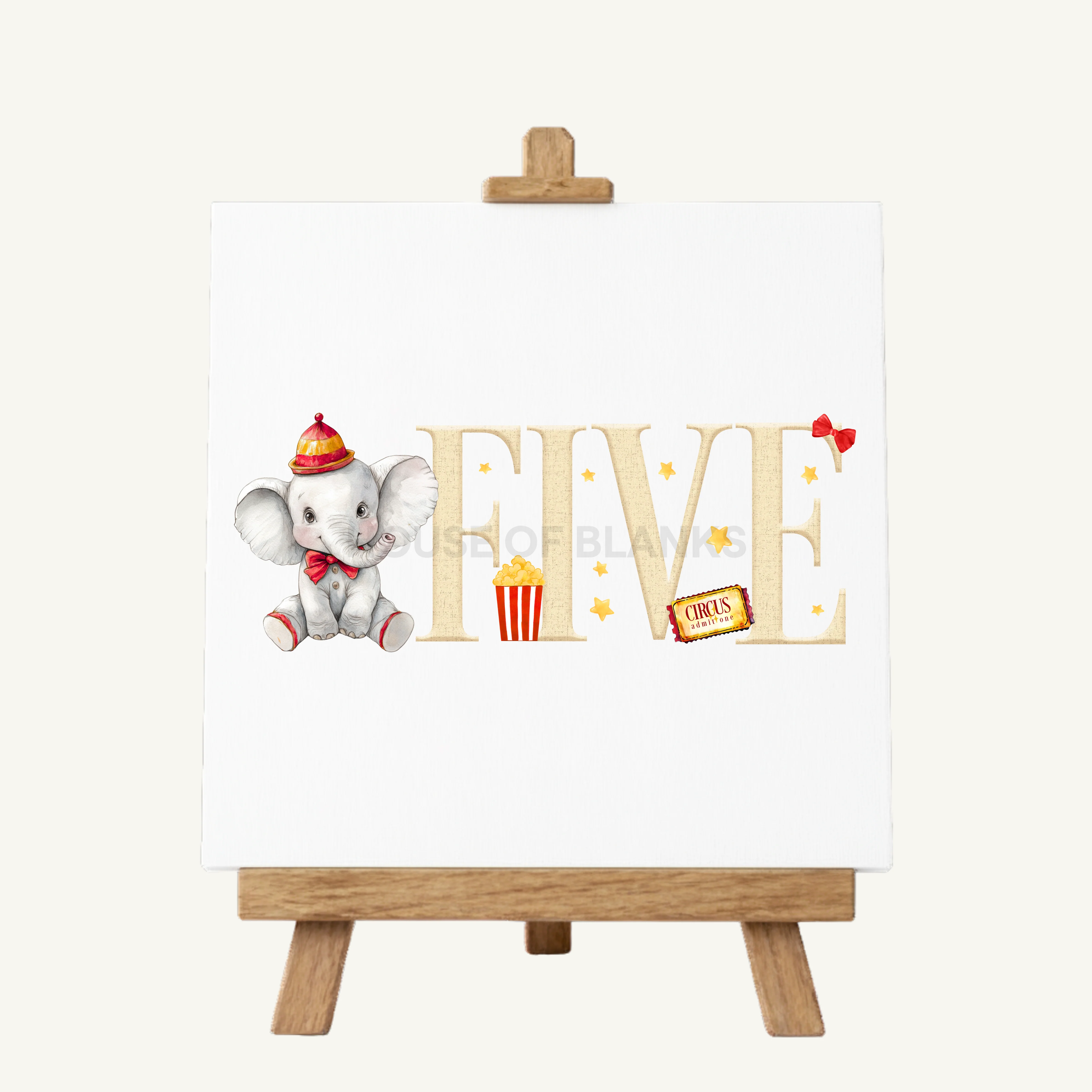 DTF TRANSFER - LITTLE CIRCUS ELEPHANT - Image 6