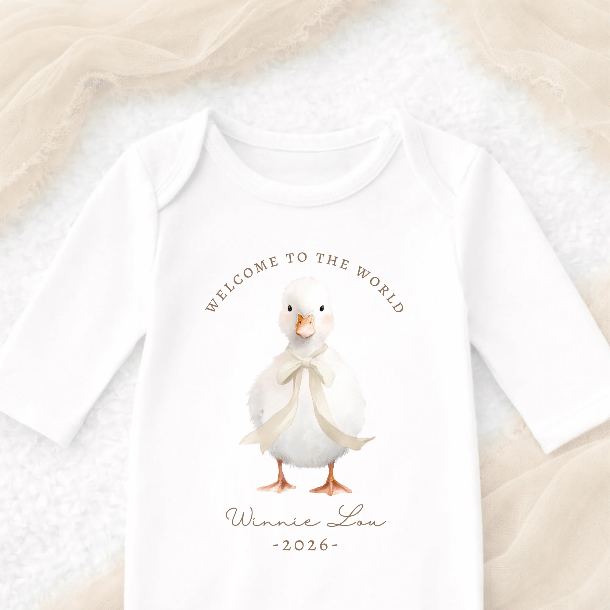 DTF TRANSFER - LITTLE DUCKLING - NEUTRAL