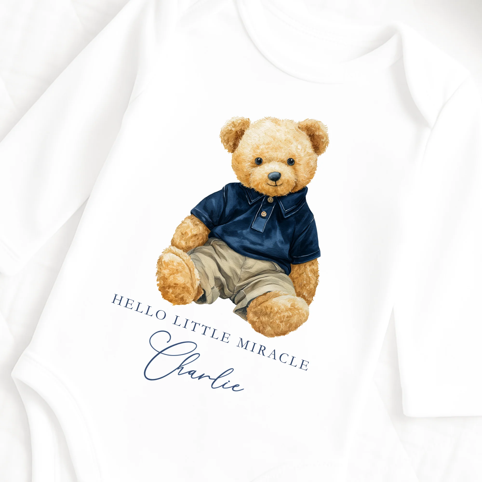 DTF TRANSFER - THE HERITAGE BEAR - NAVY