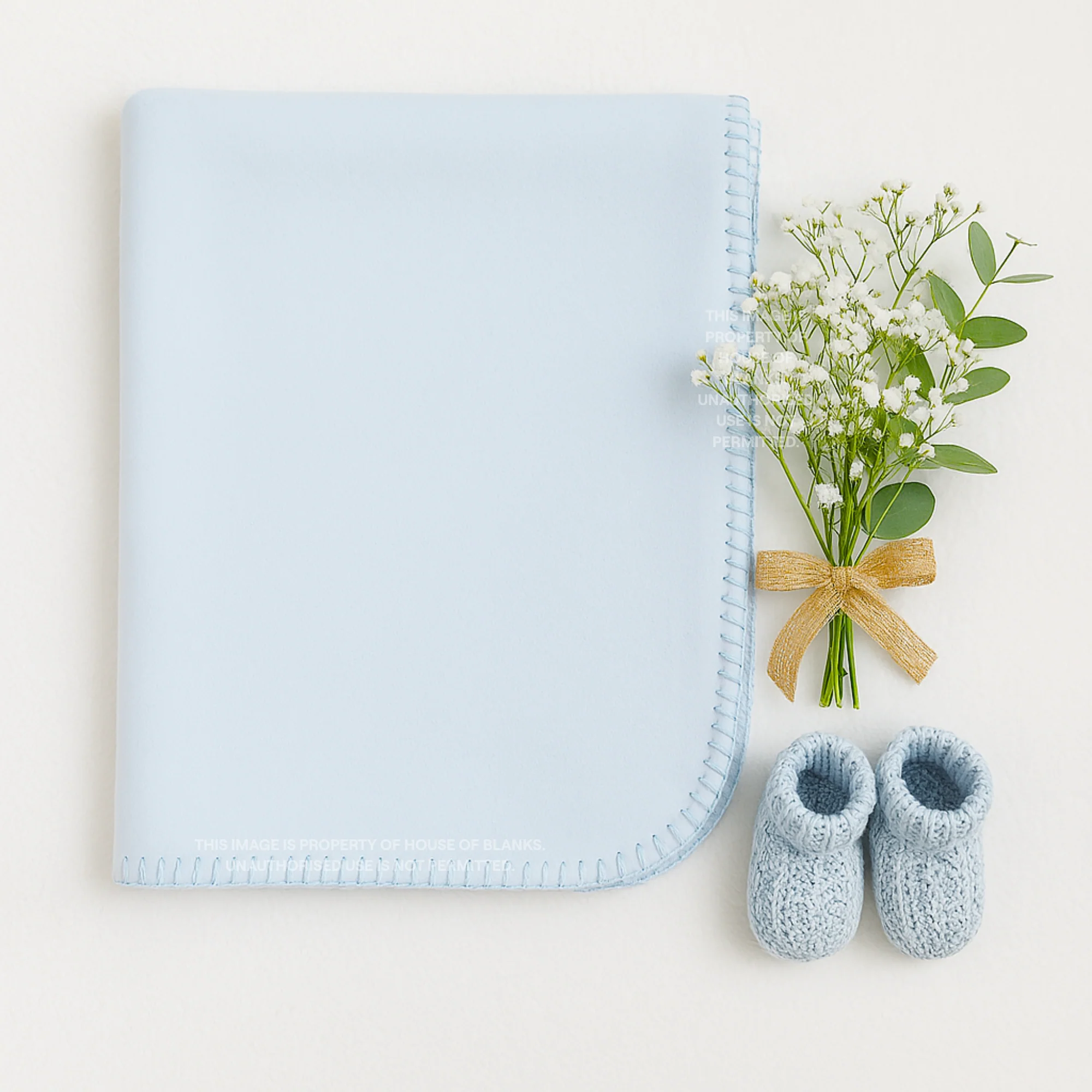 FLEECE BLANKET - BLUE