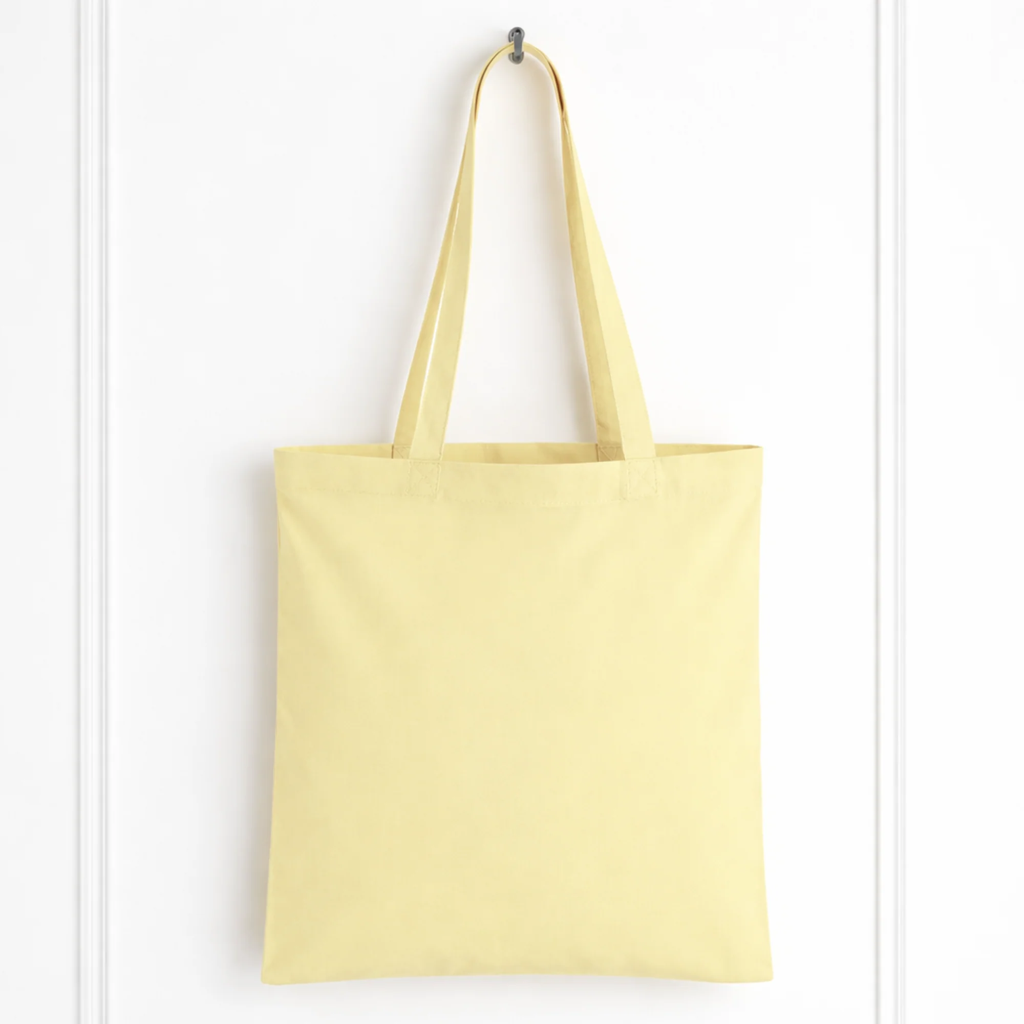 LONG HANDLE TOTE BAG - LEMON