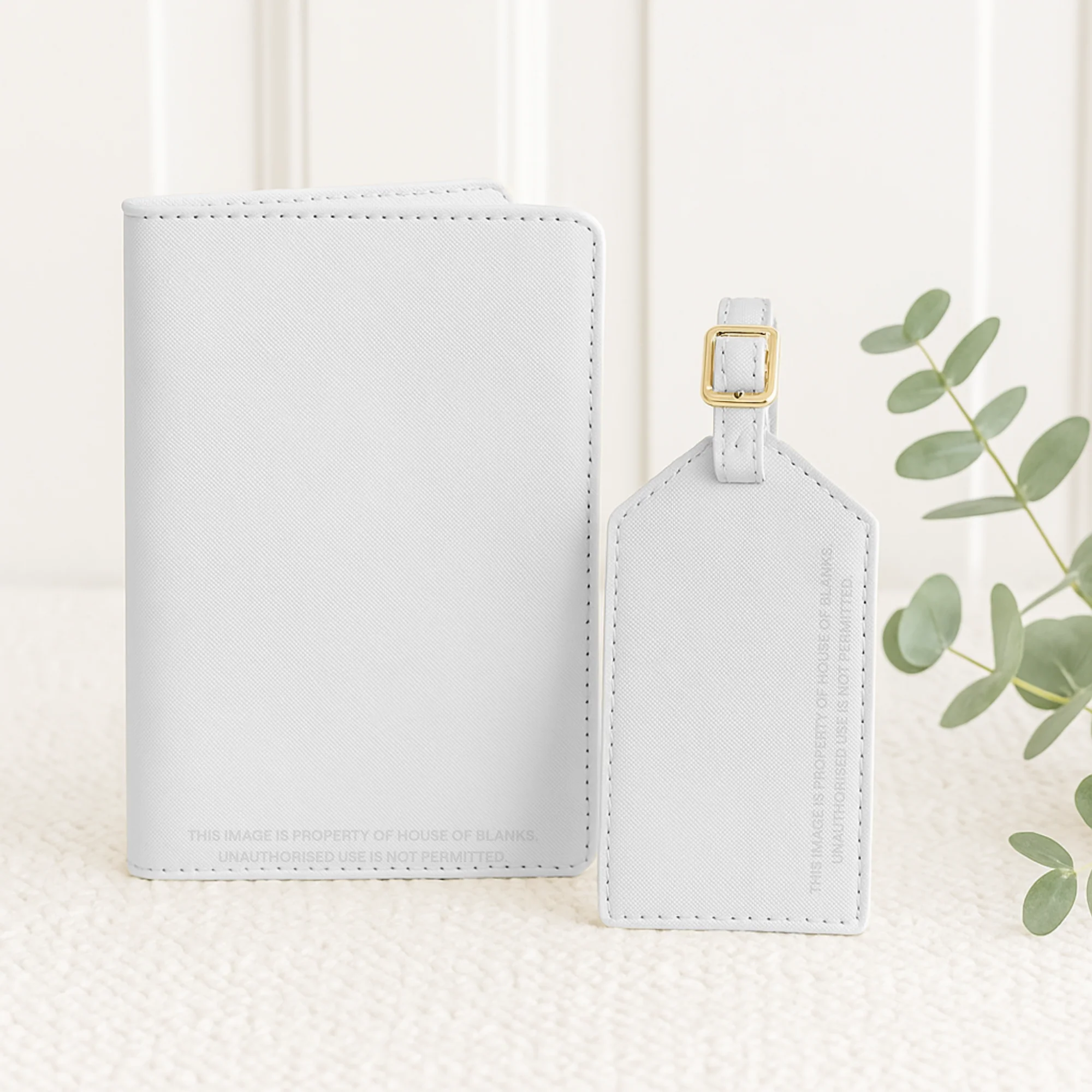 PASSPORT COVER & LUGGAGE TAG - GREY