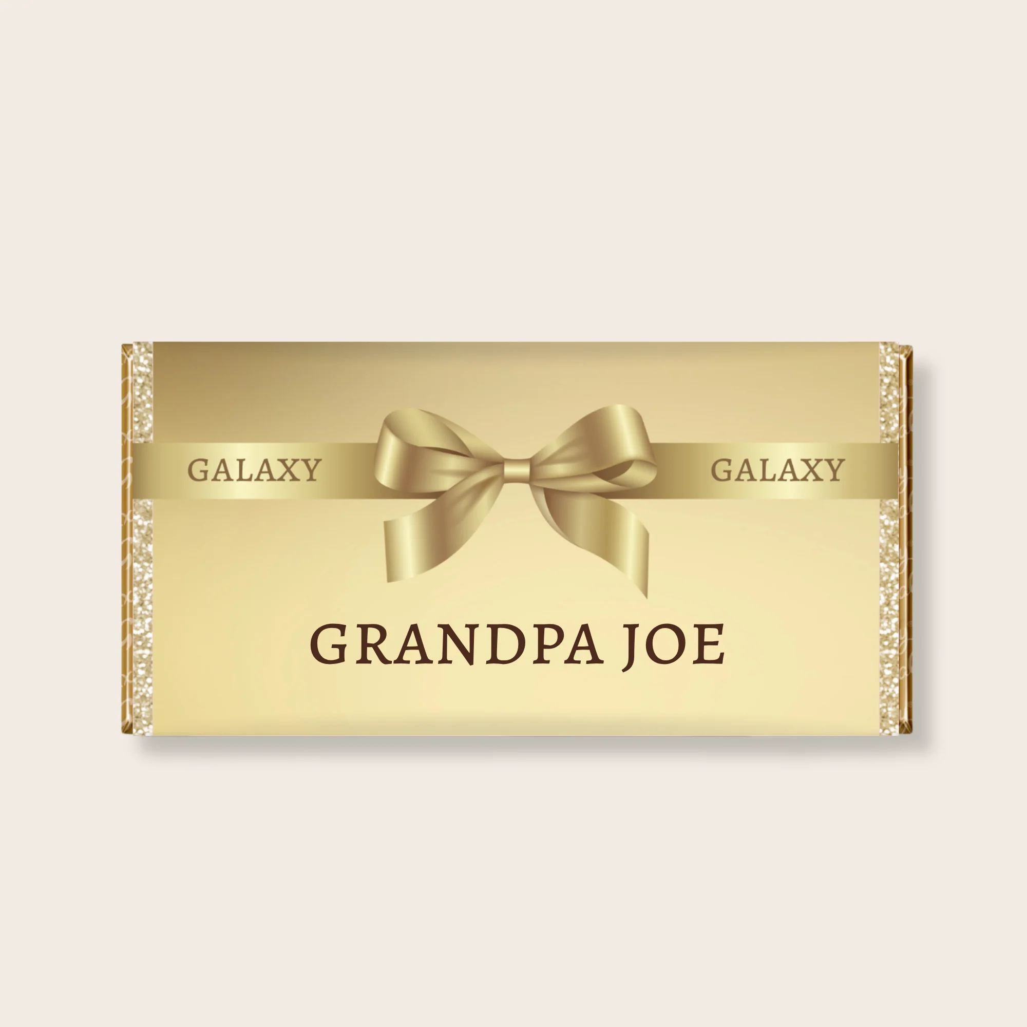 PRINTED RANGE - FATHER’S DAY - NAVY x GOLD - CHOCOLATE WRAPPER