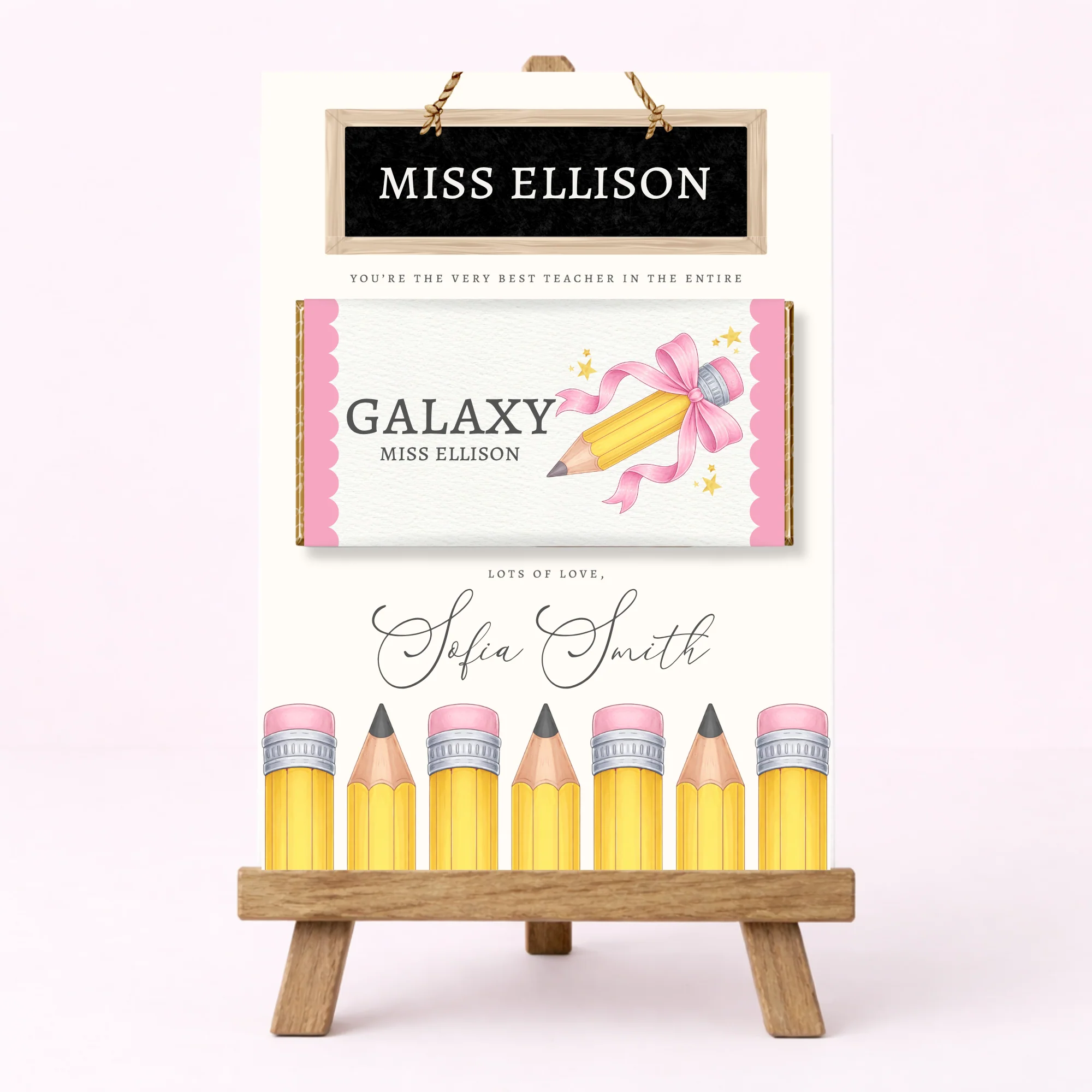 PRINTED RANGE - TEACHER COLLECTION - CHALKBOARD - GALAXY BOARD - PINK