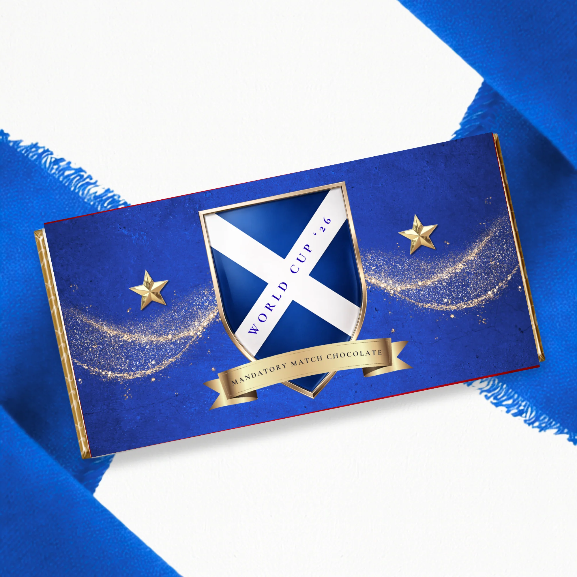 PRINTED RANGE - WORLD CUP 2026 - CHOCOLATE WRAPPER - SCOTLAND - MANDATORY MATCH CHOCOLATE