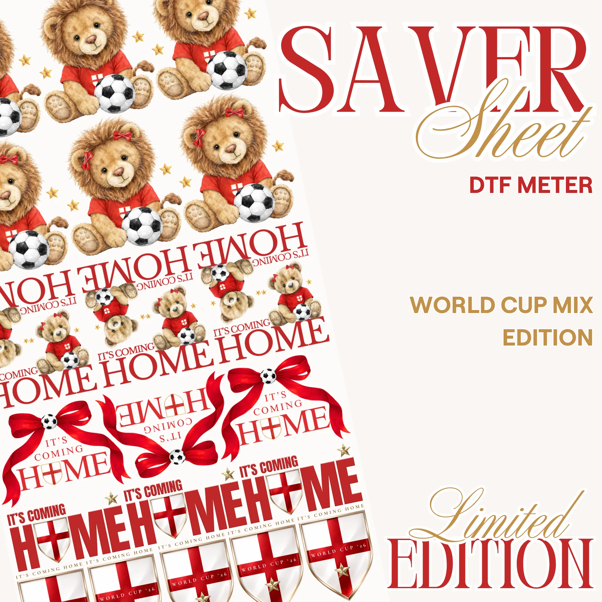 SAVER SHEET - DTF - PRE DESIGNED - WORLD CUP MIX