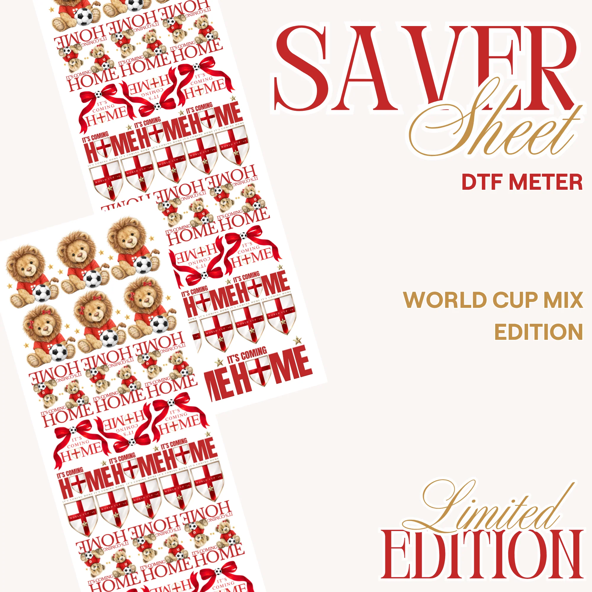 SAVER SHEET - UV-DTF - PRE DESIGNED - WORLD CUP MIX